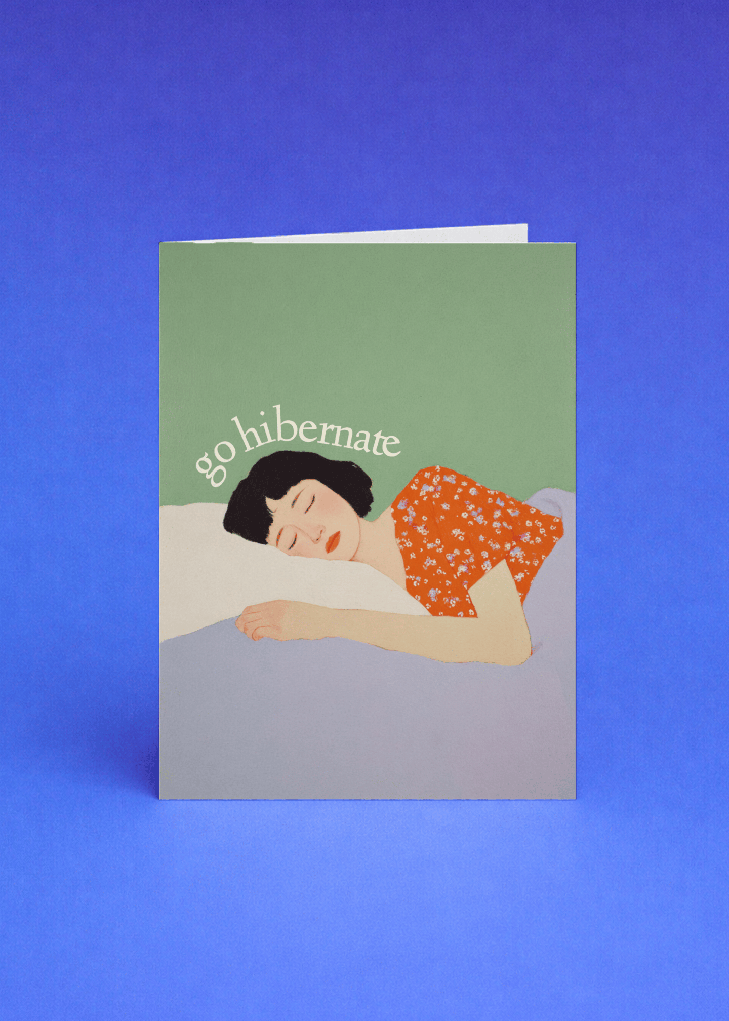 Go Hibernate Greeting Card mockup 5