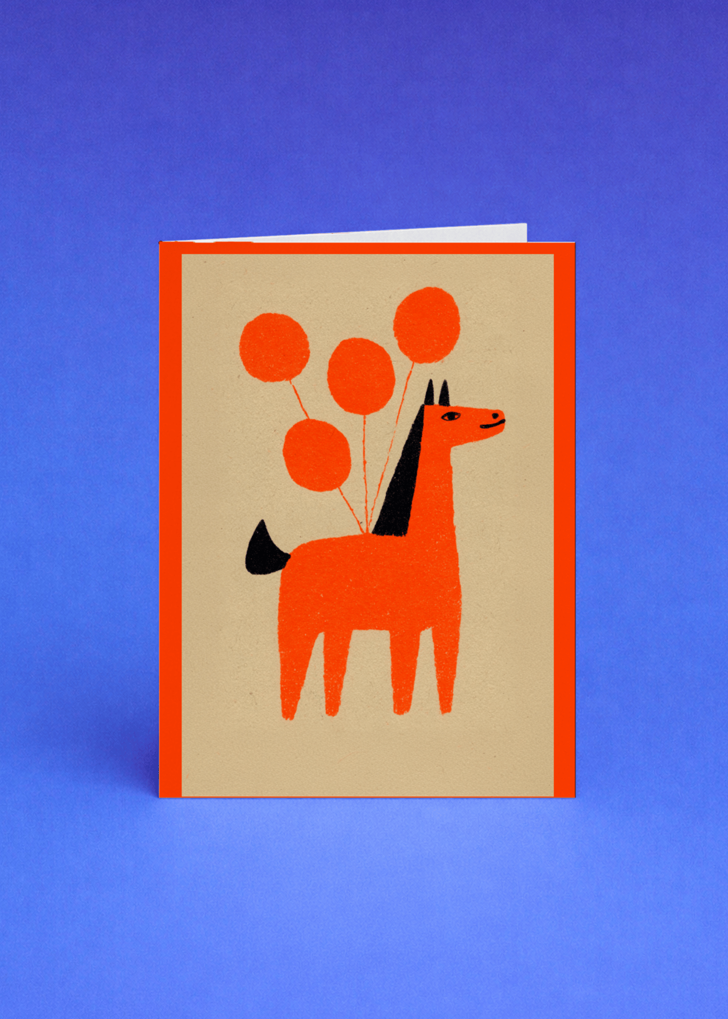 Colorful Balloon Pony Card mockup 5