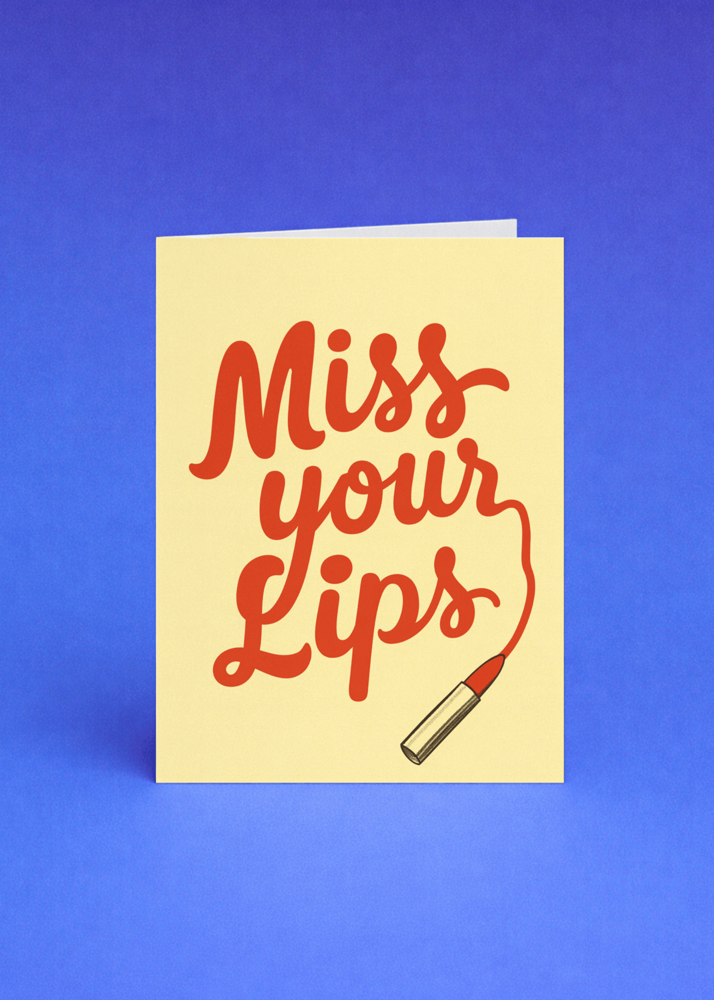 Miss Your Lips Card mockup 5