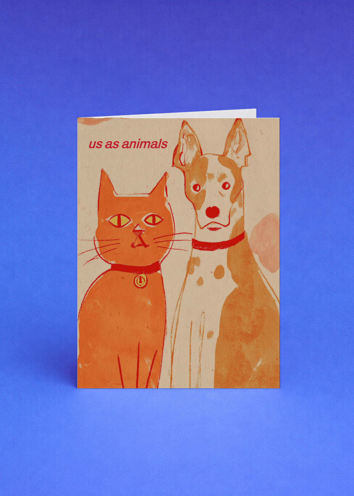 Animal Duo Friendship Card mockup 5