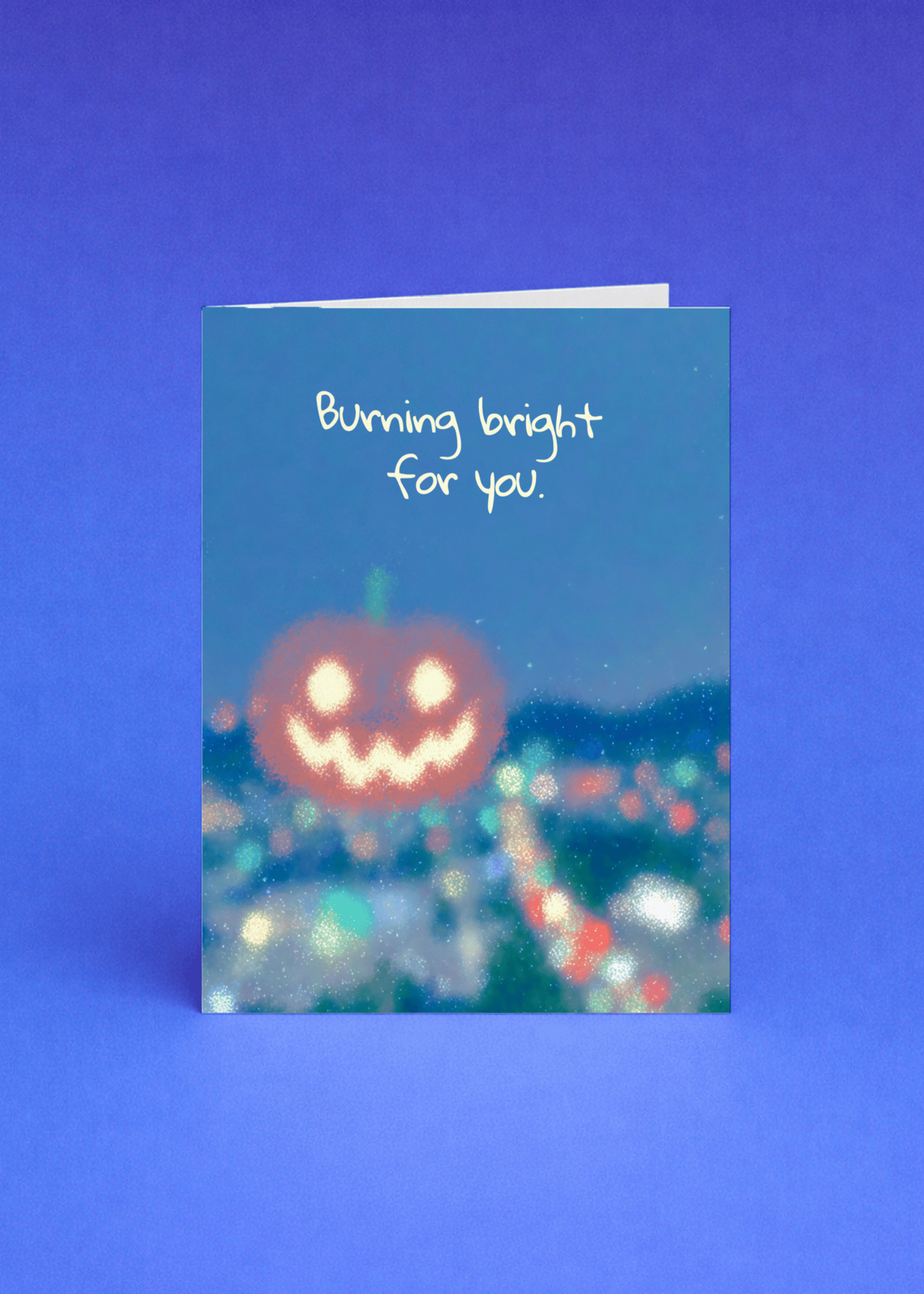 burning bright Cheer Card mockup 5