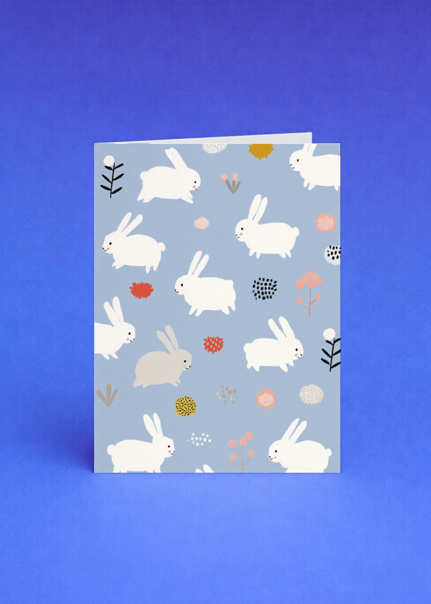 Adorable Bunny Celebration Card mockup 5