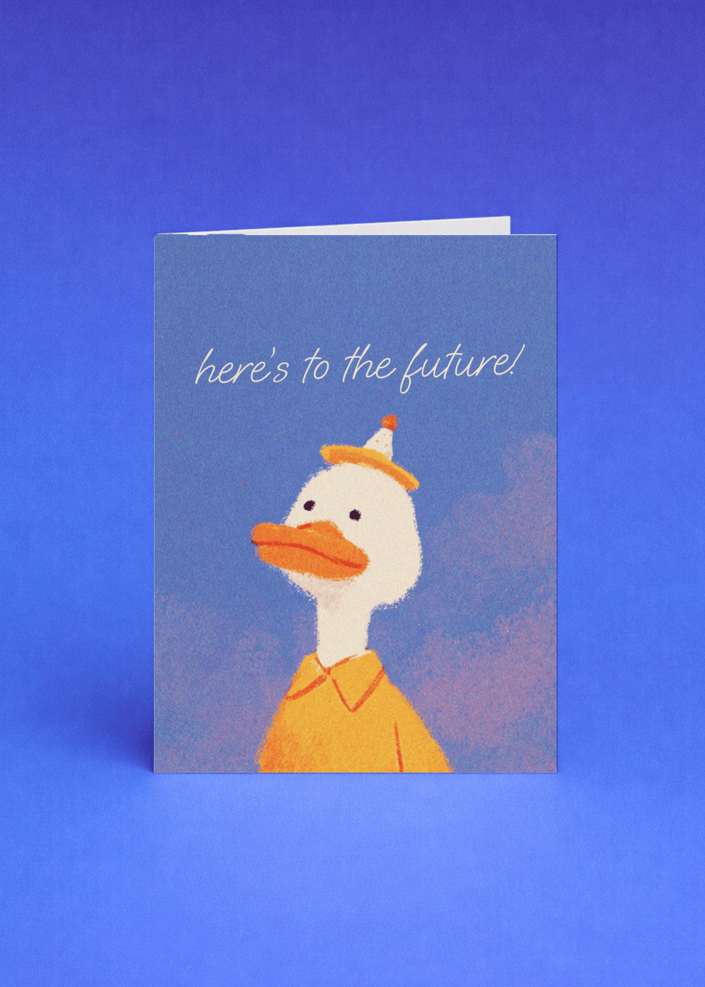 Cheers to the Future Duck Card mockup 5