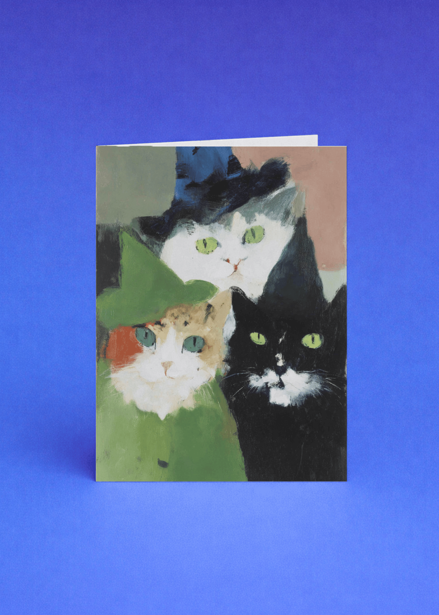 Charming Cat Trio Card mockup 5