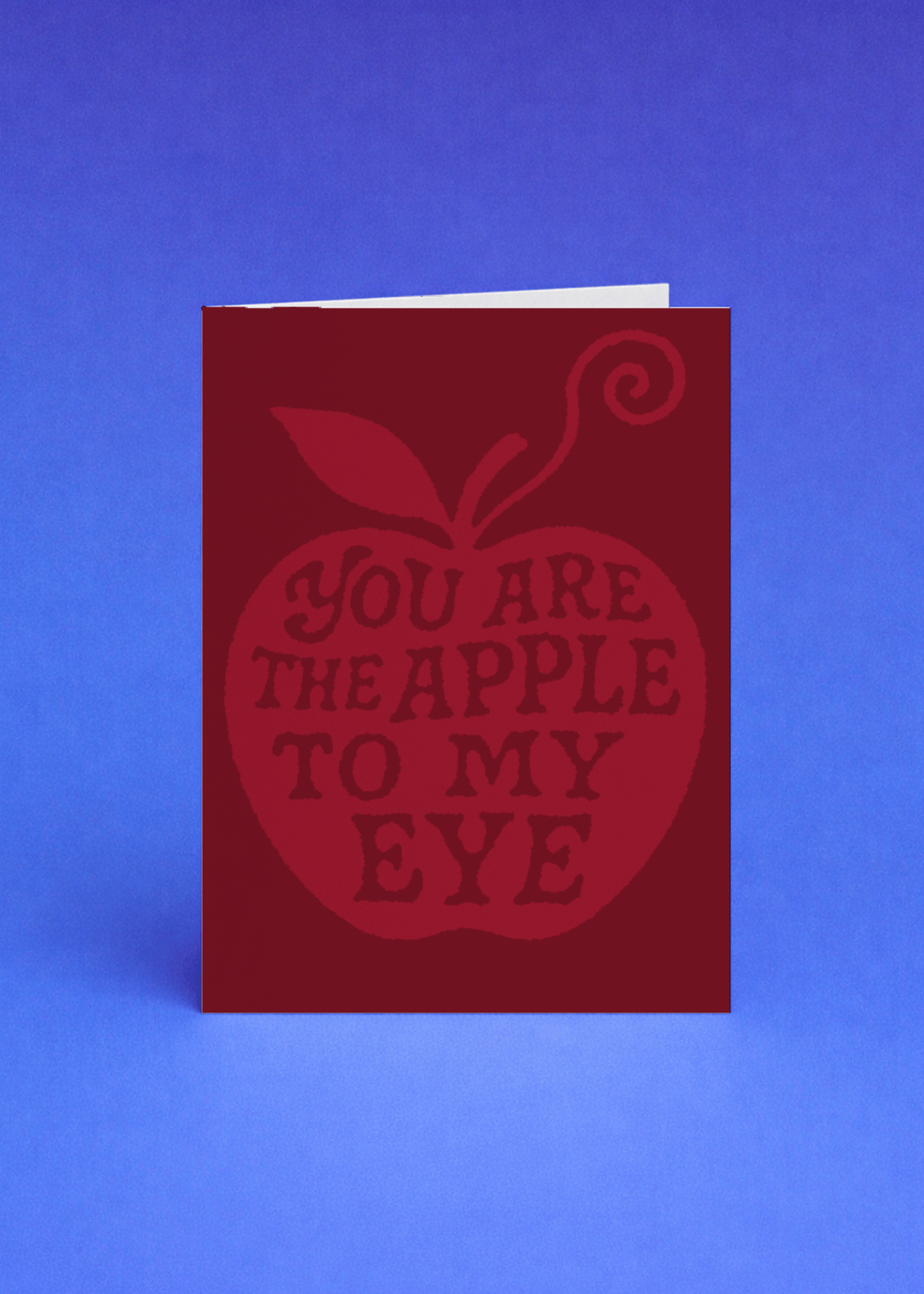 Apple to My Eye Love Card mockup 5