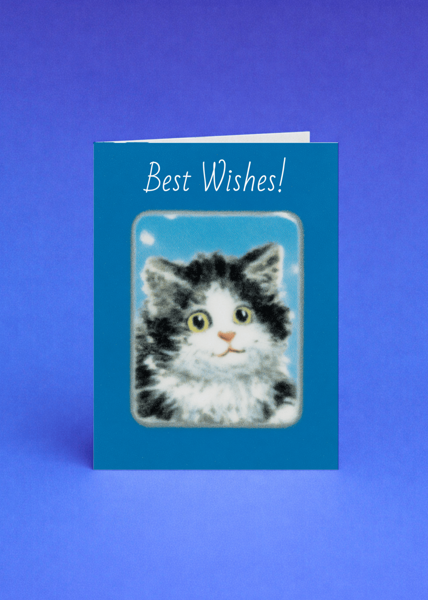 Best Wishes Cat Card mockup 5
