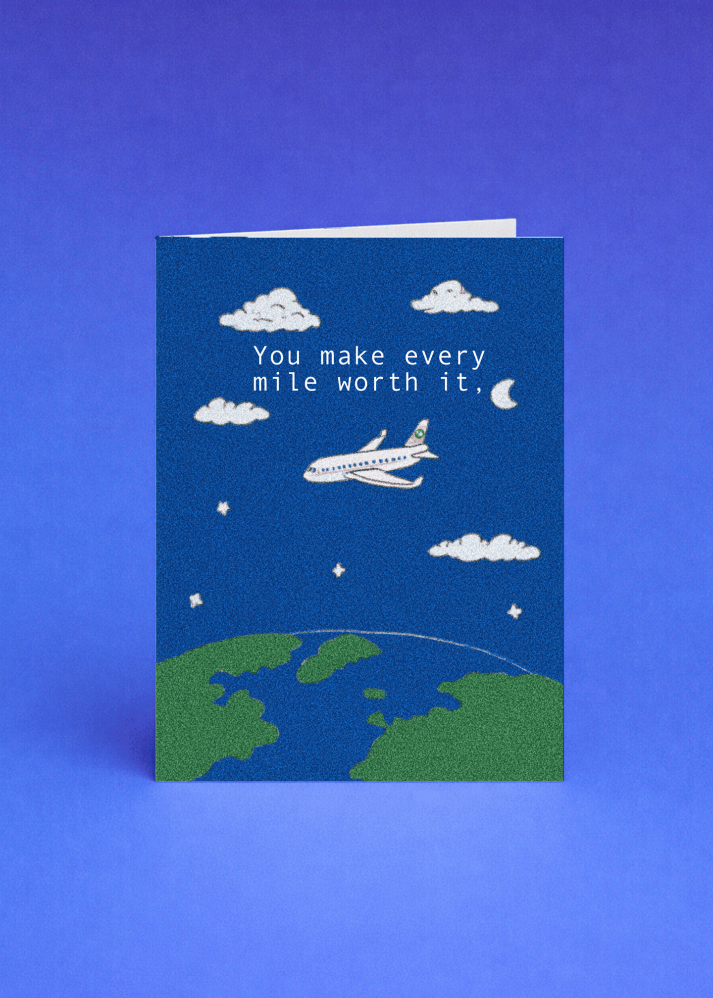 Every Mile Worth It Airplane Card mockup 5
