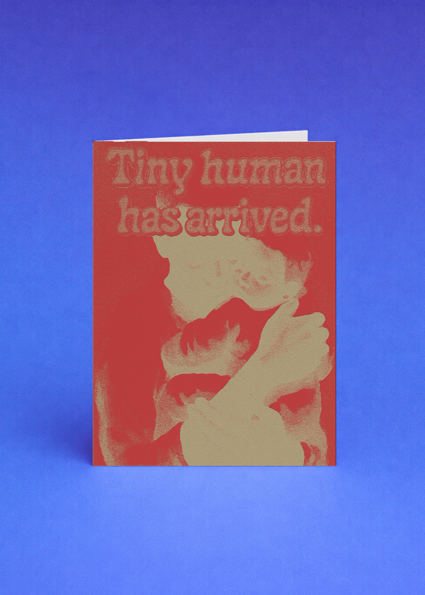 Tiny Human Has Arrived Card mockup 5