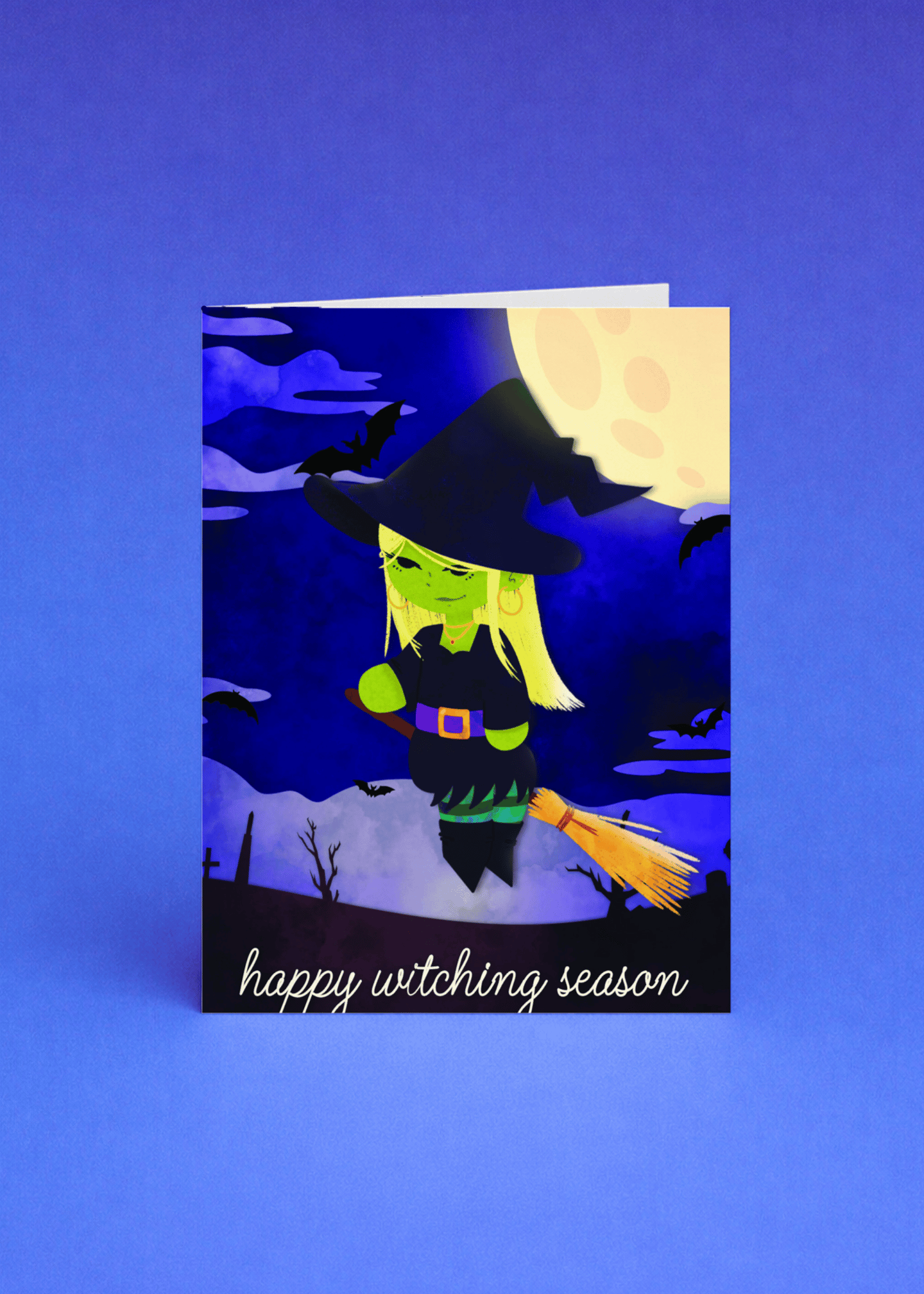 Happy Witching Season Card mockup 4
