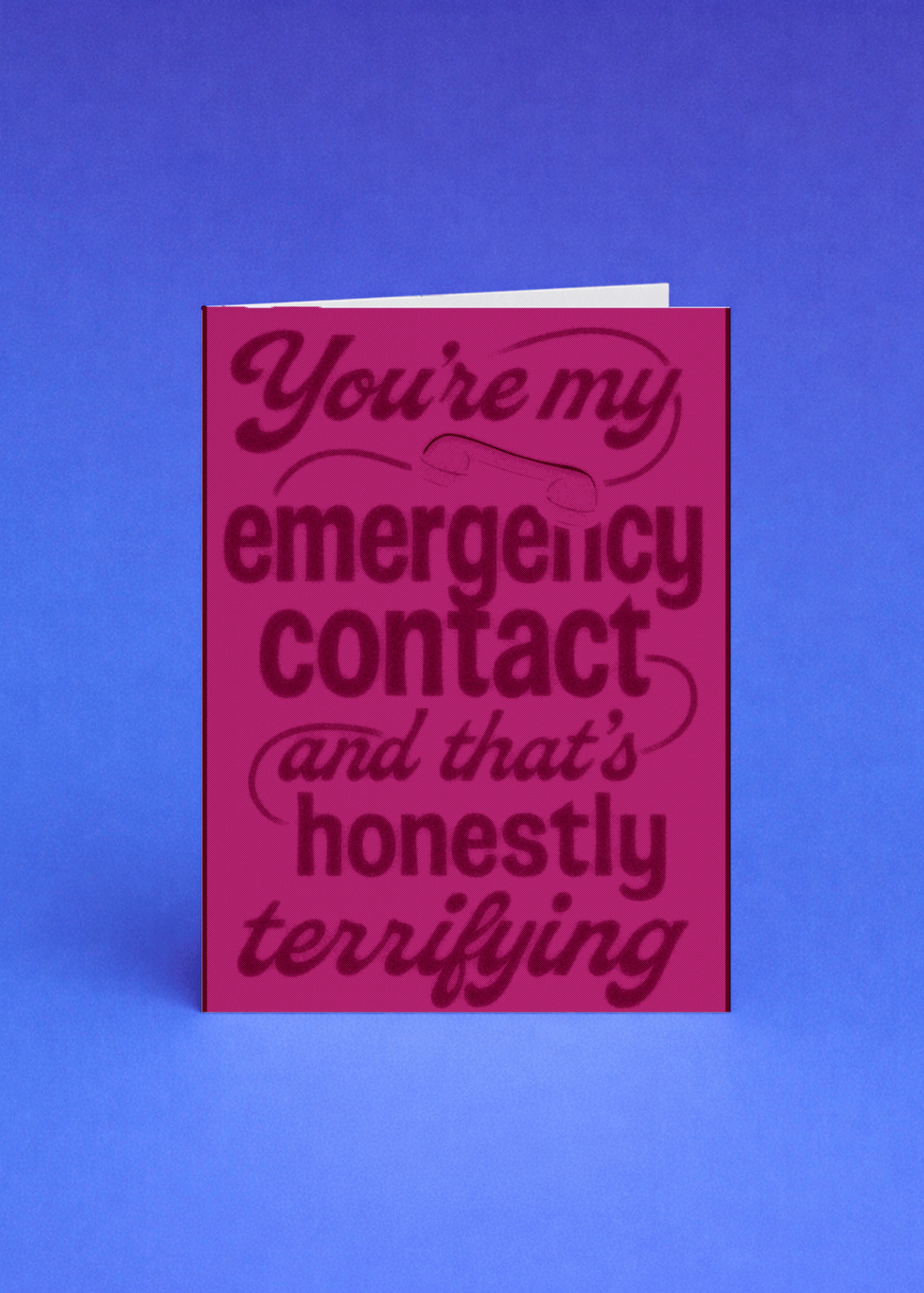 Emergency Contact Terror Card mockup 4