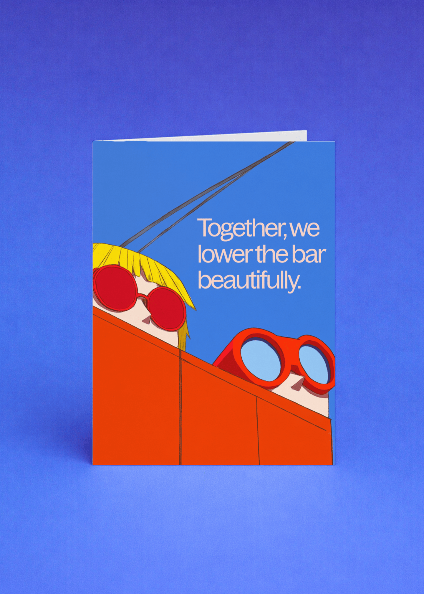 Lower the Bar Beautifully Card mockup 5