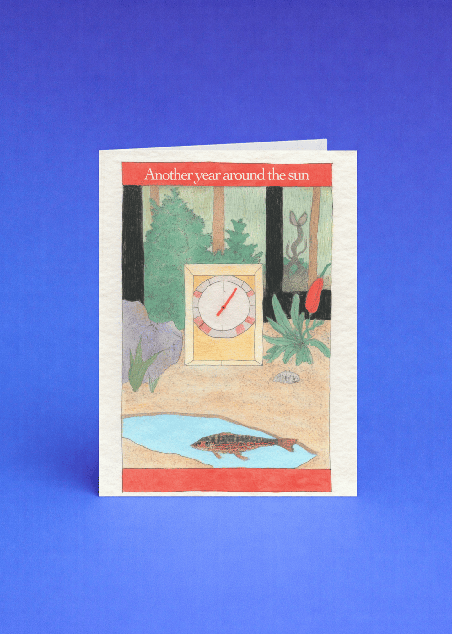 Another Year Around the Sun Birthday Card mockup 5