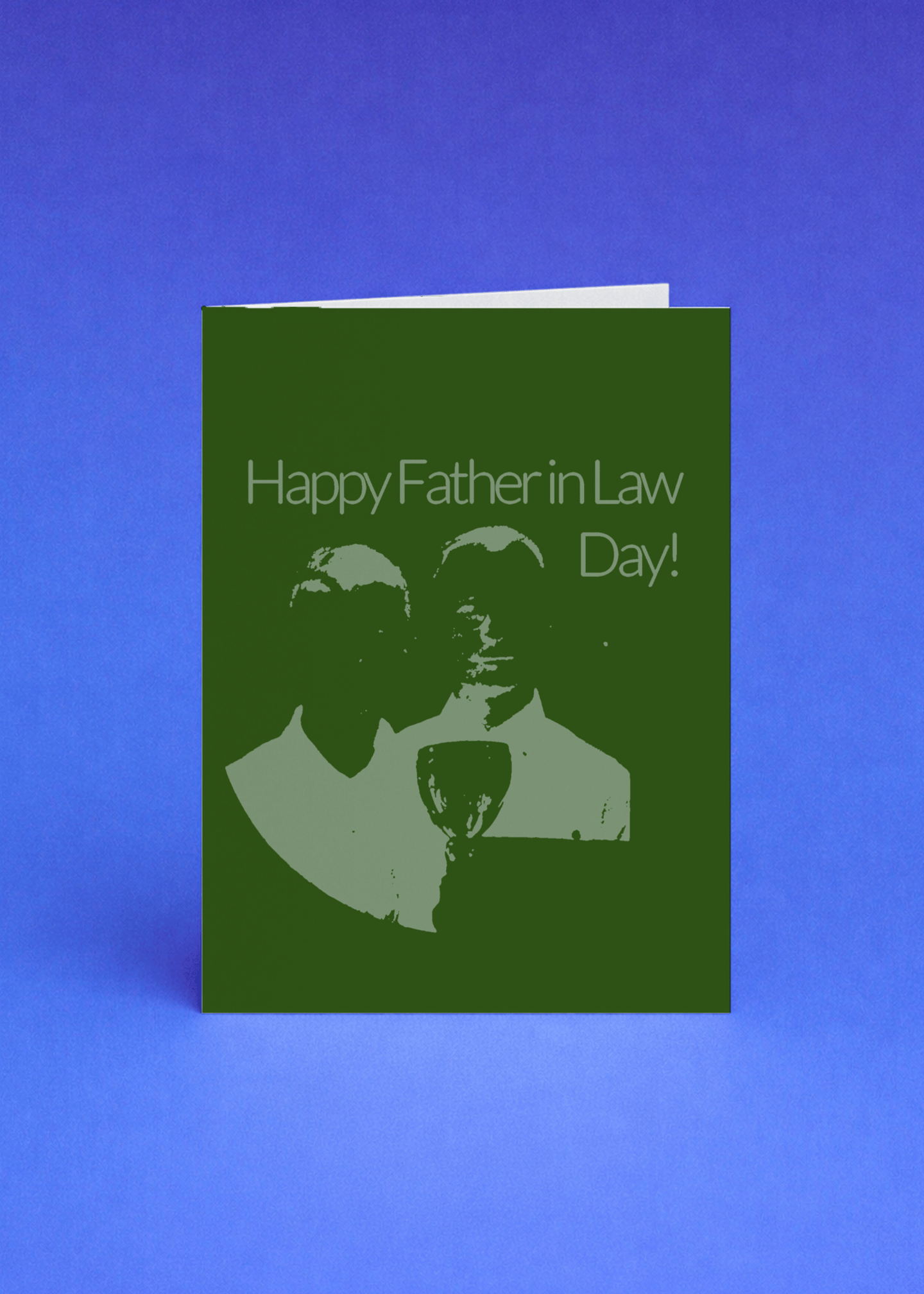 Happy Father-in-Law Day Trophy Card mockup 5