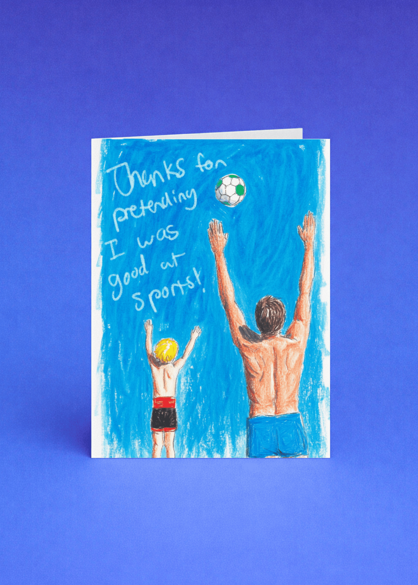 Thanks for Pretending I Was Good at Sports Card mockup 5