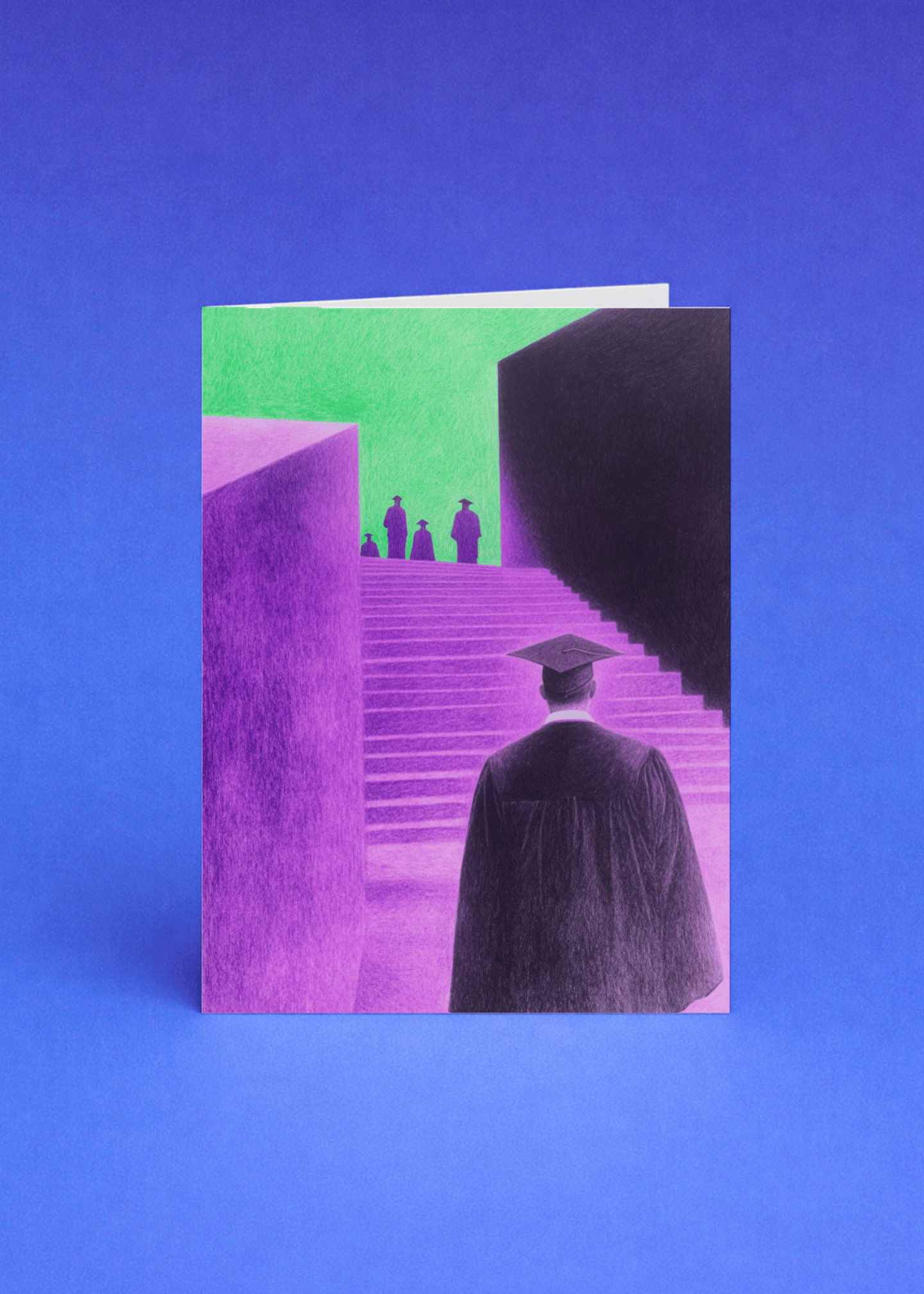 Step Into the Future Graduation Card mockup 5