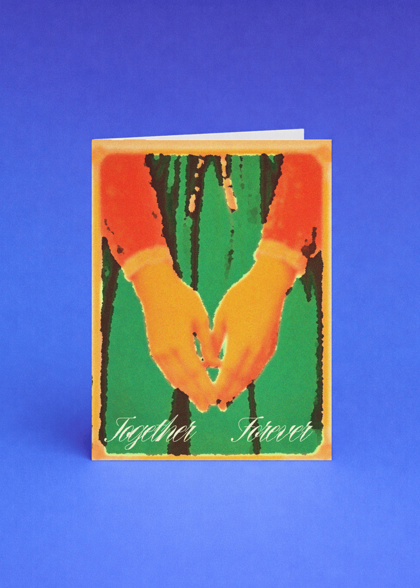 Together Forever Hands Card mockup 5