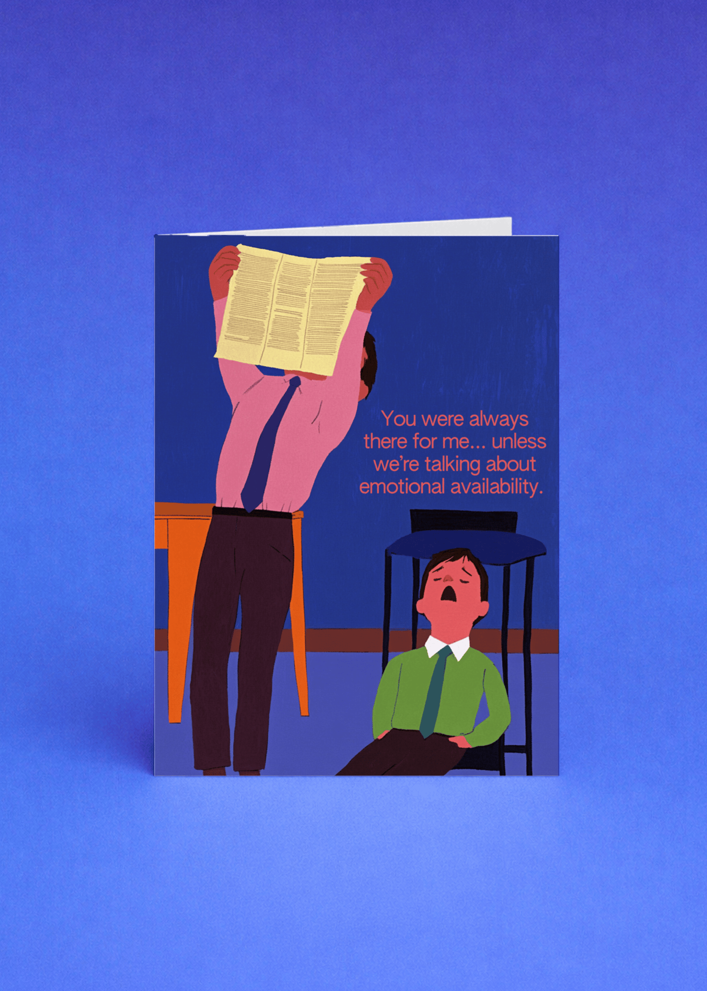 Emotionally Unavailable Dad Card mockup 5