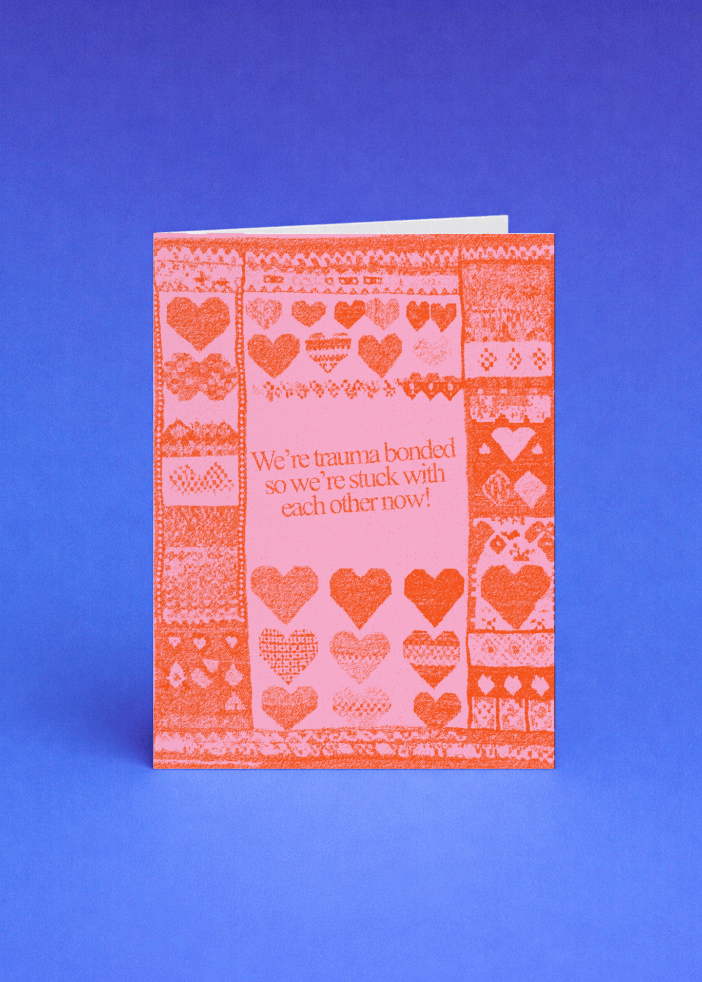 Trauma Bonded Forever Card mockup 5