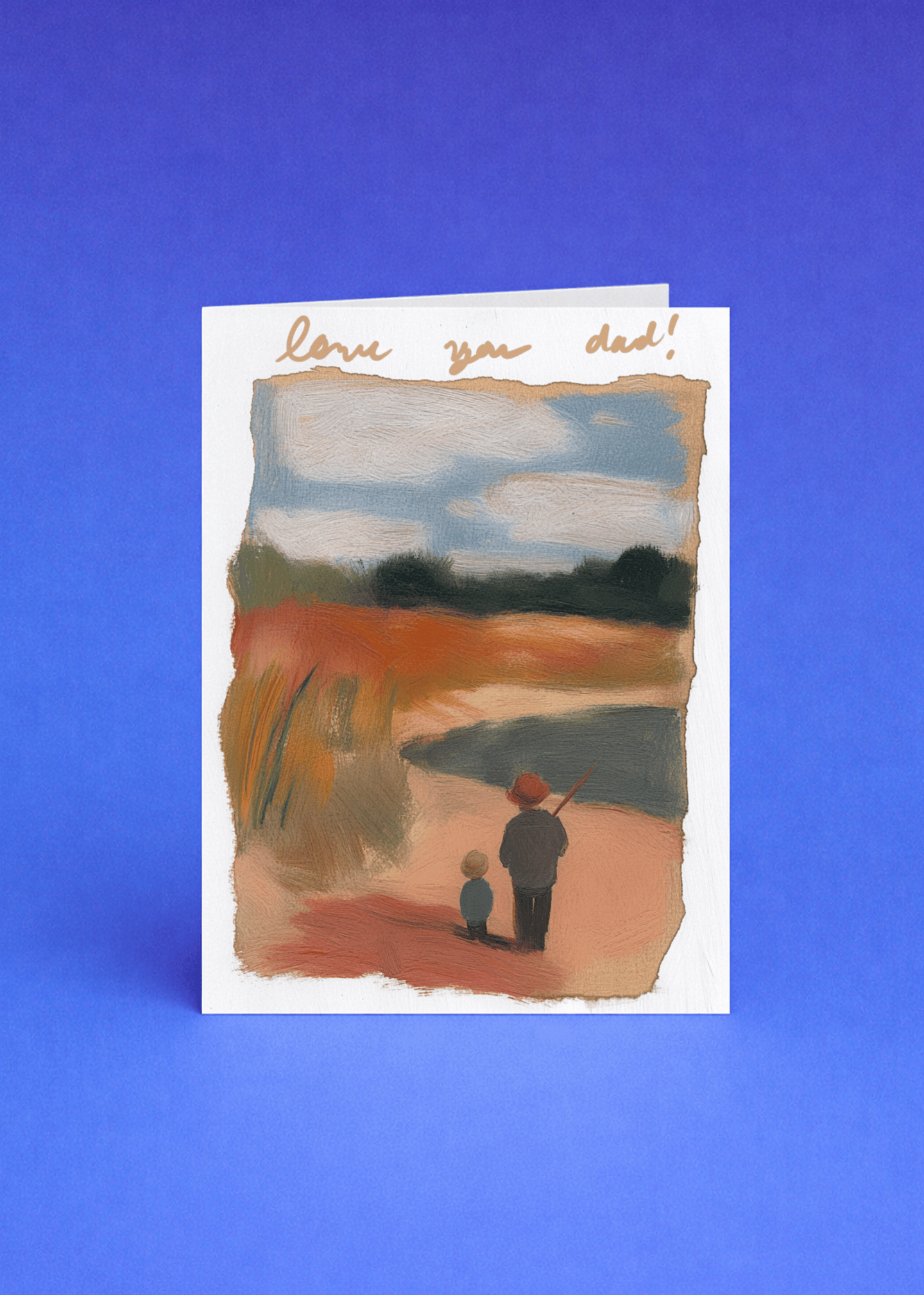 Love You Dad Fishing Card mockup 5