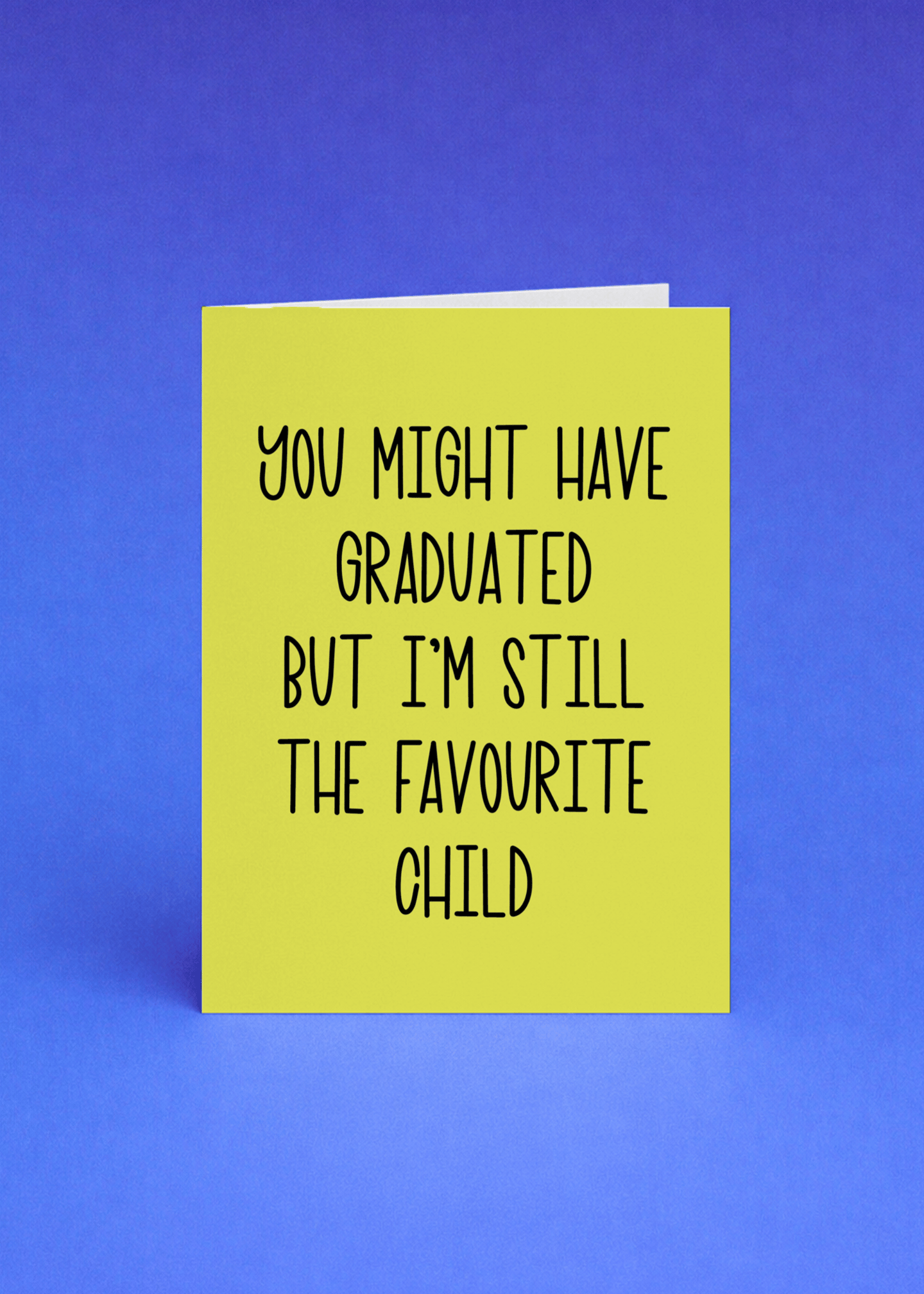 Favourite Child Graduation Card mockup 5