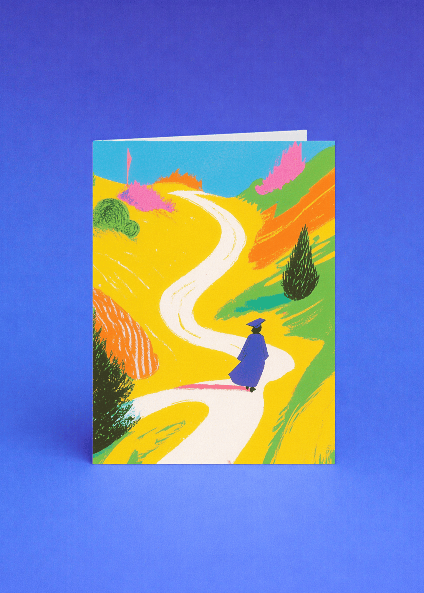 The Journey Begins Graduation Card mockup 5