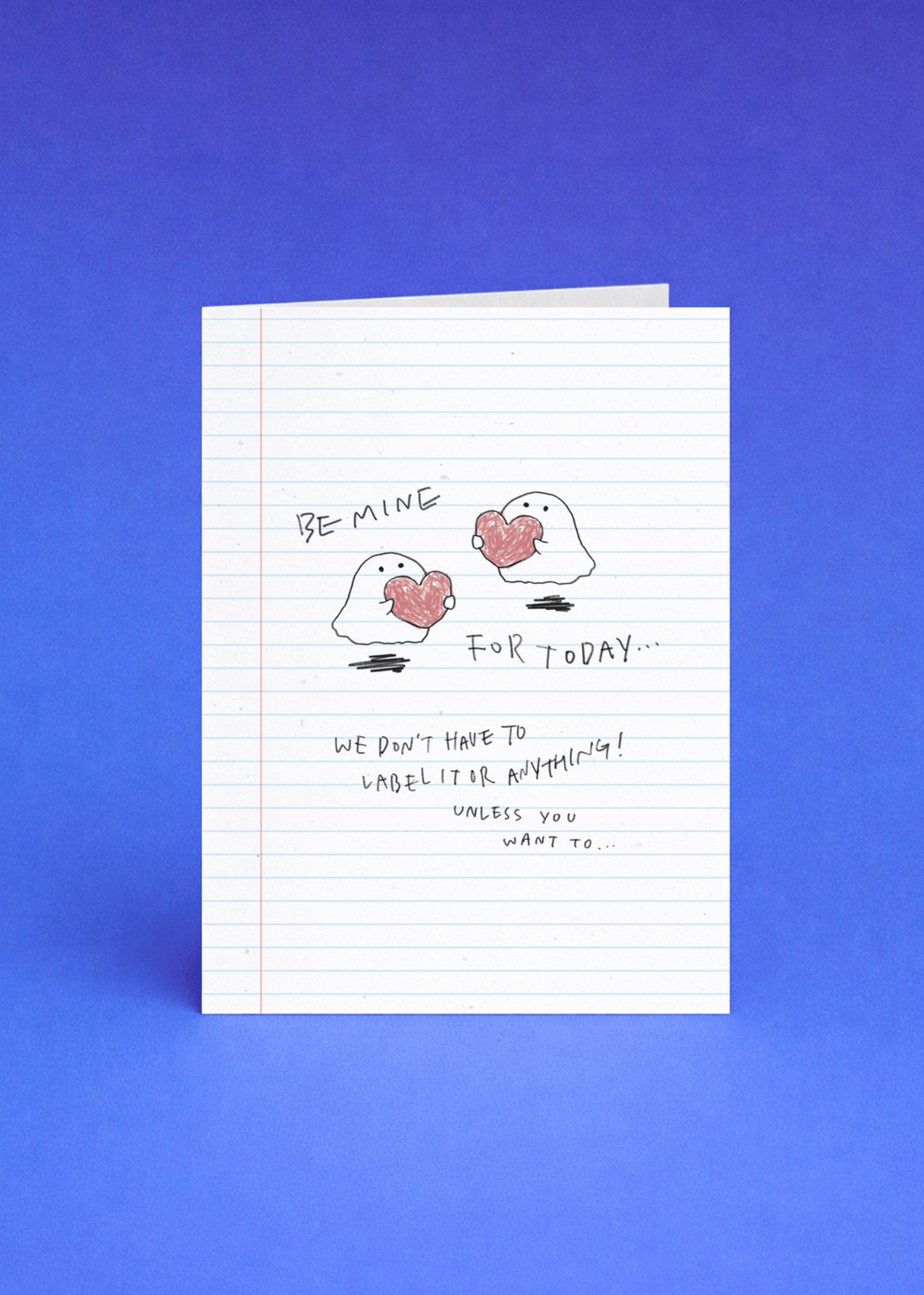Be Mine For Today Card mockup 5