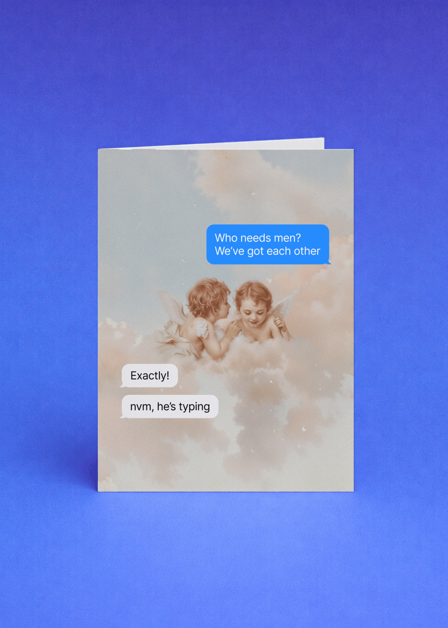 Typing Angel Situationship Card mockup 5