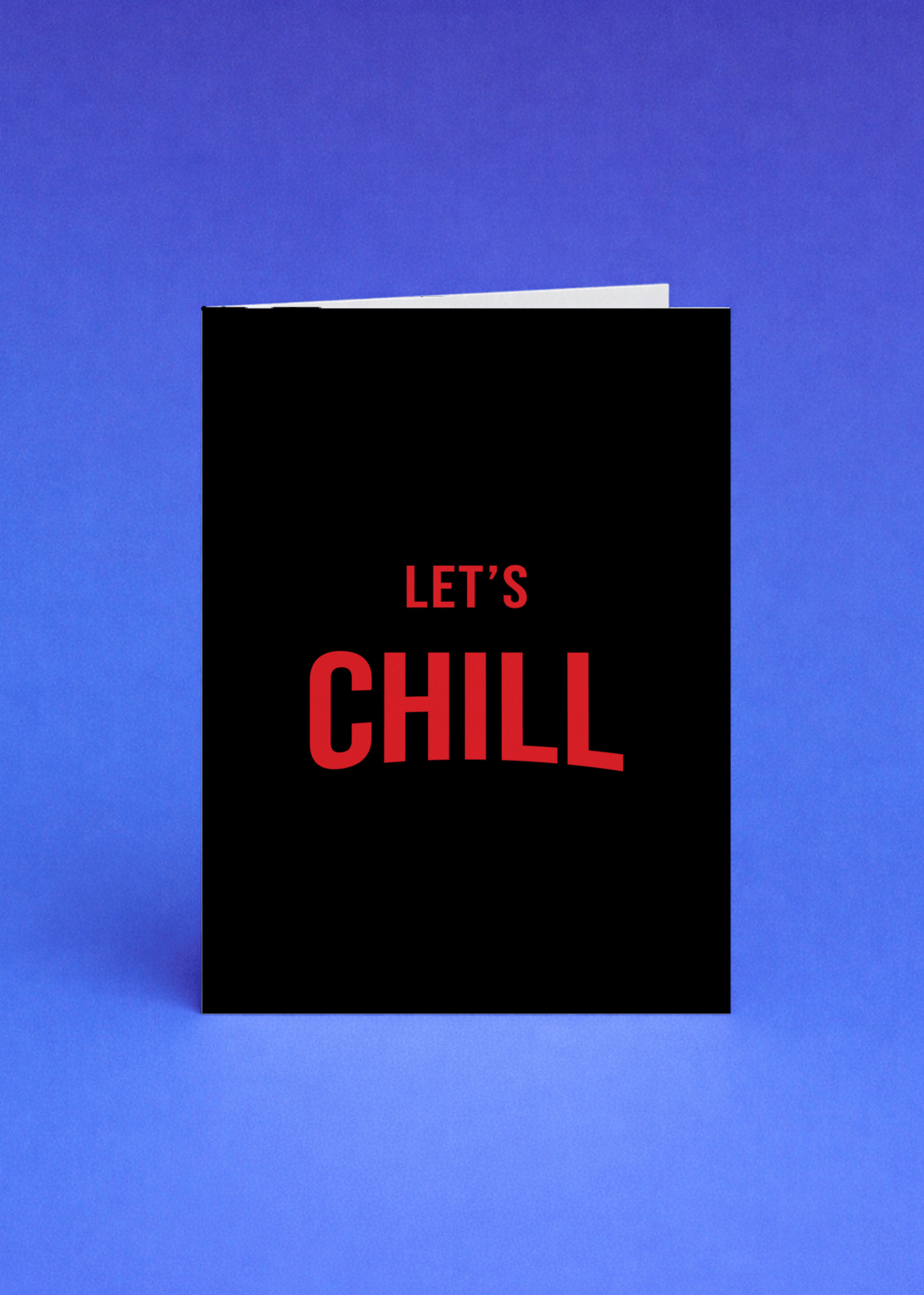 Let’s Chill Love Card mockup 5