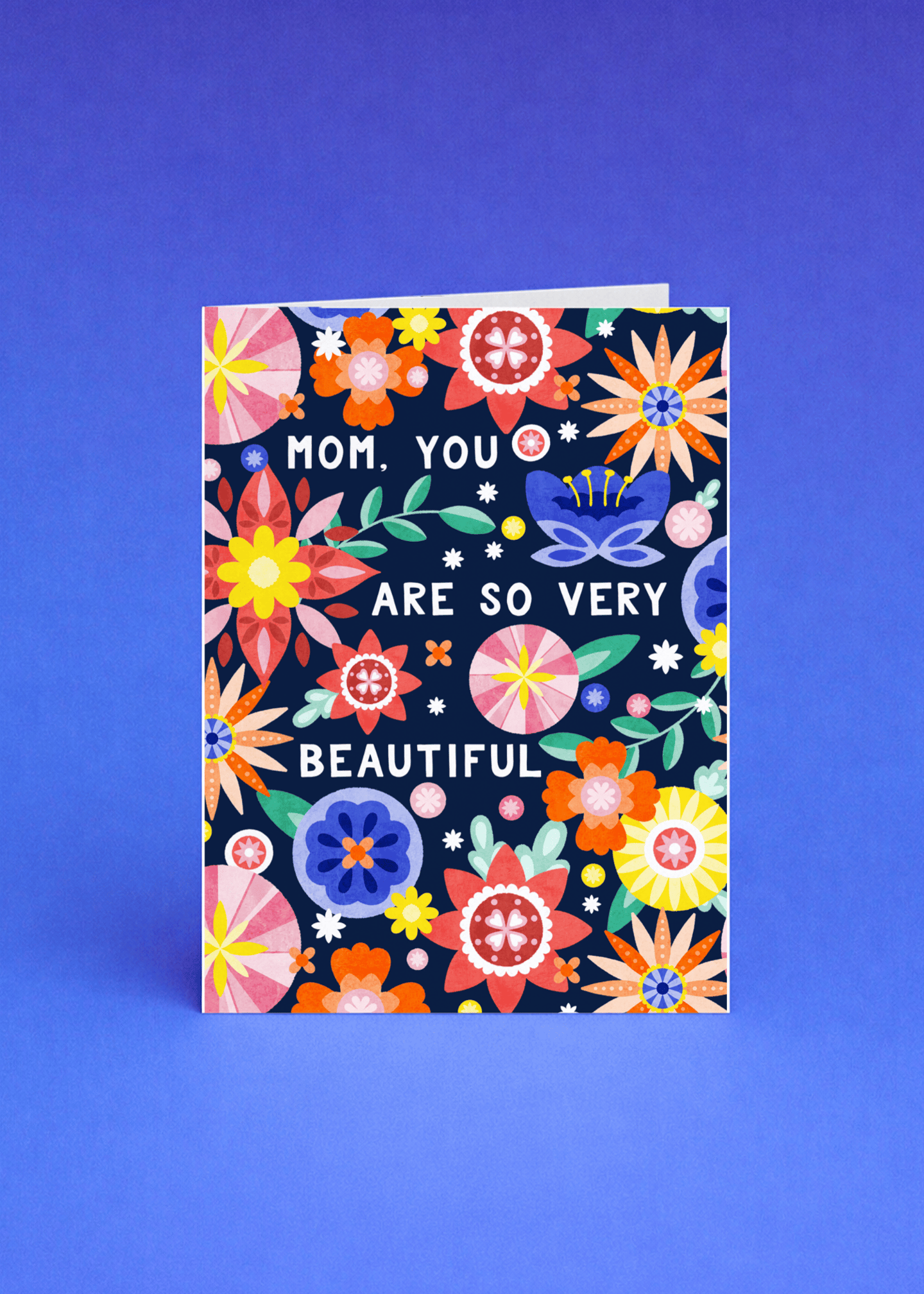 So Very Beautiful Mom Card mockup 5