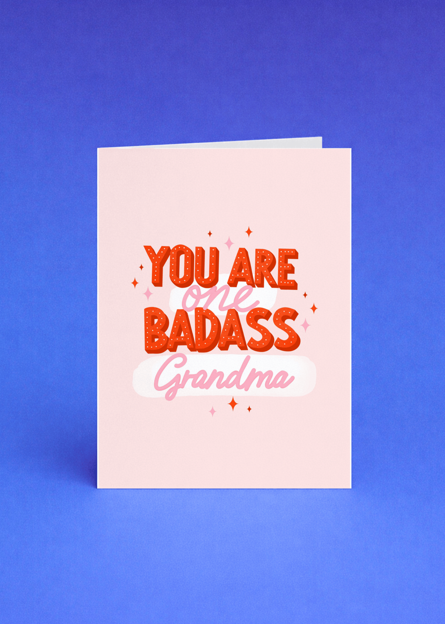 One Badass Grandma Card mockup 4