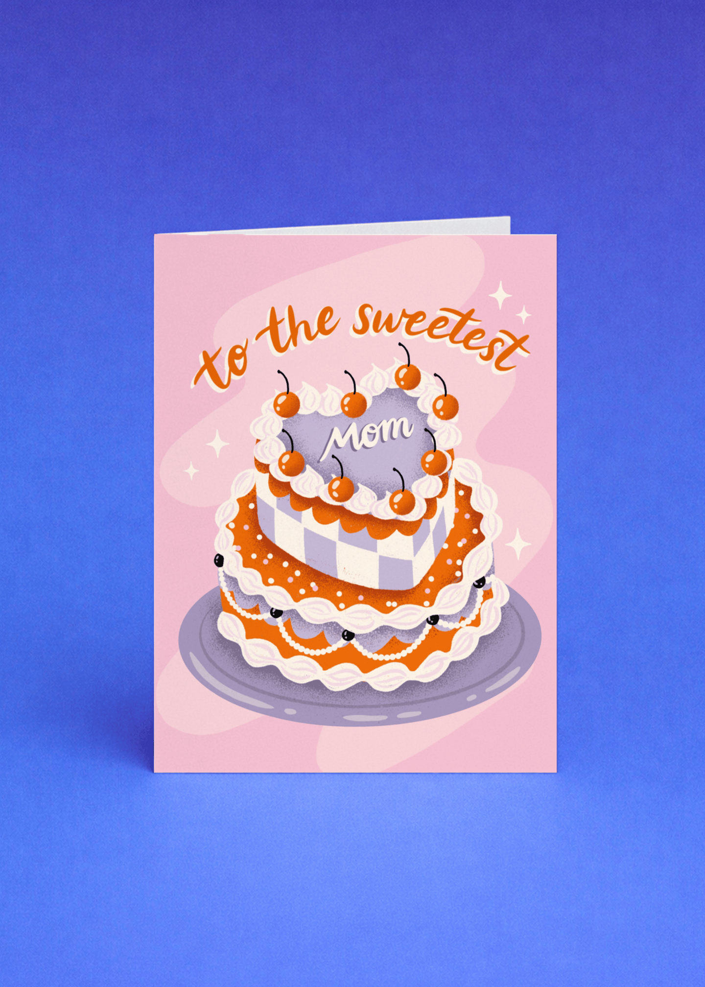 Sweetest Mom Cake Card mockup 4