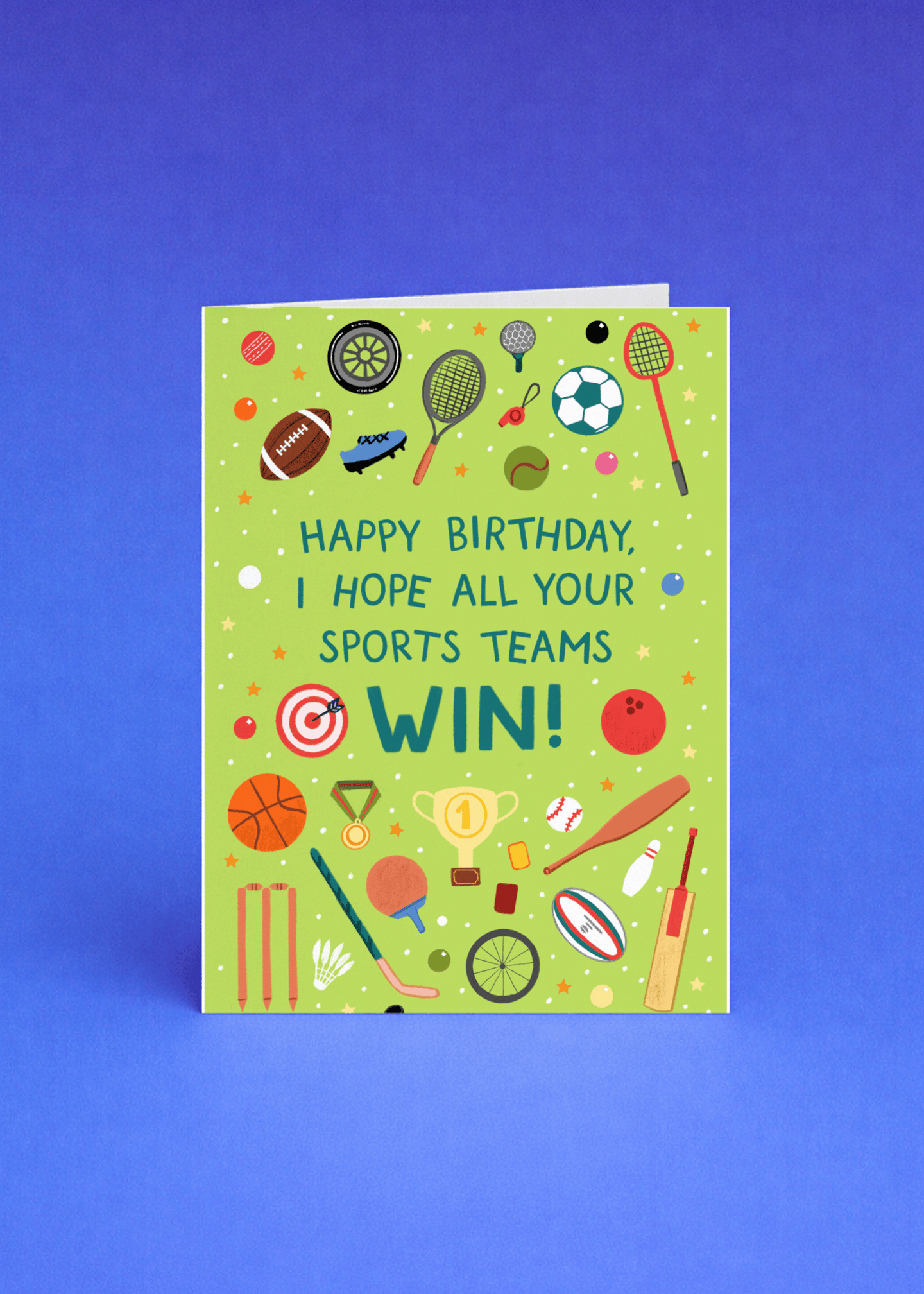 Sports Fan Birthday Card mockup 5