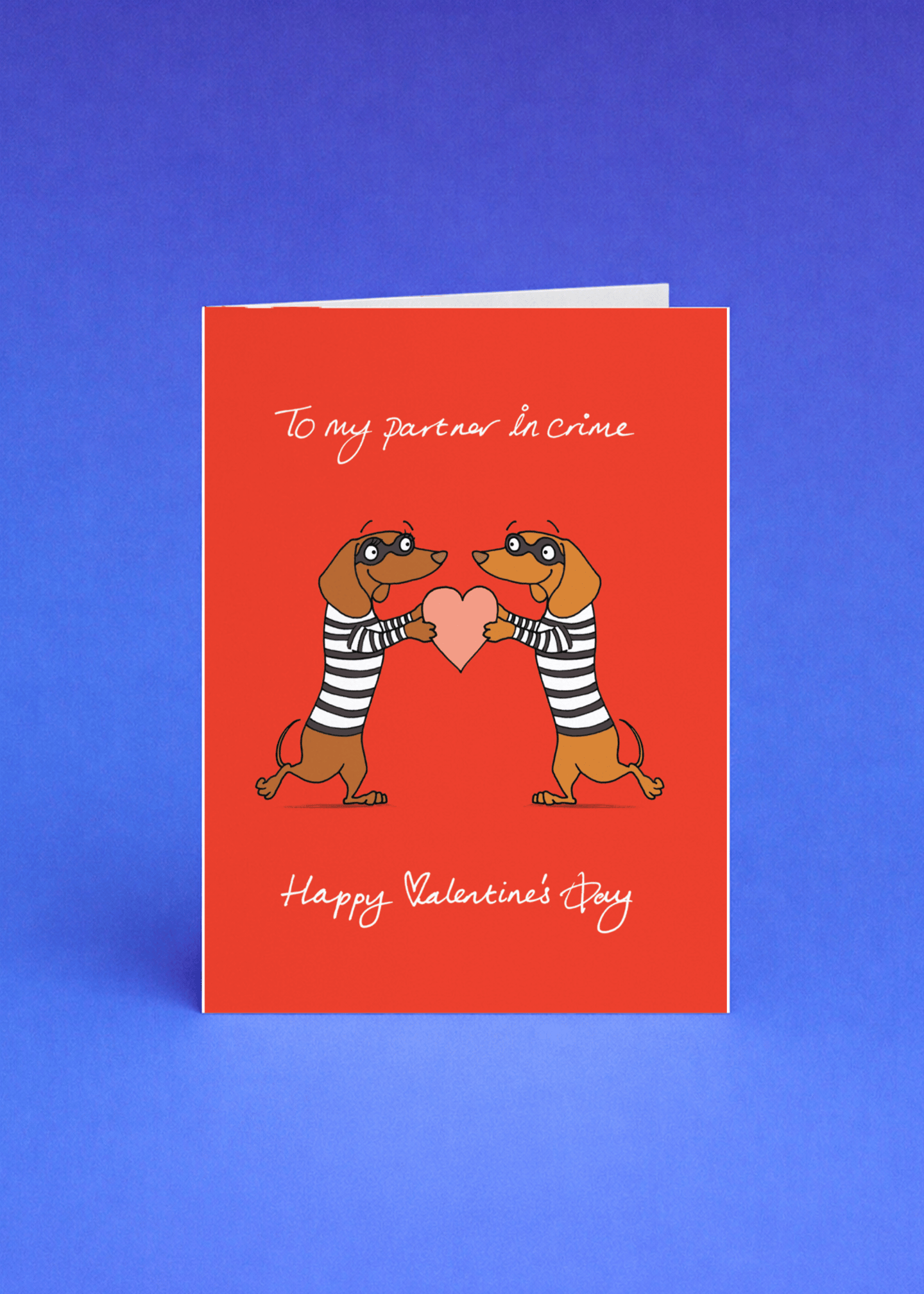 Partner in Crime Valentine's Day Card mockup 5