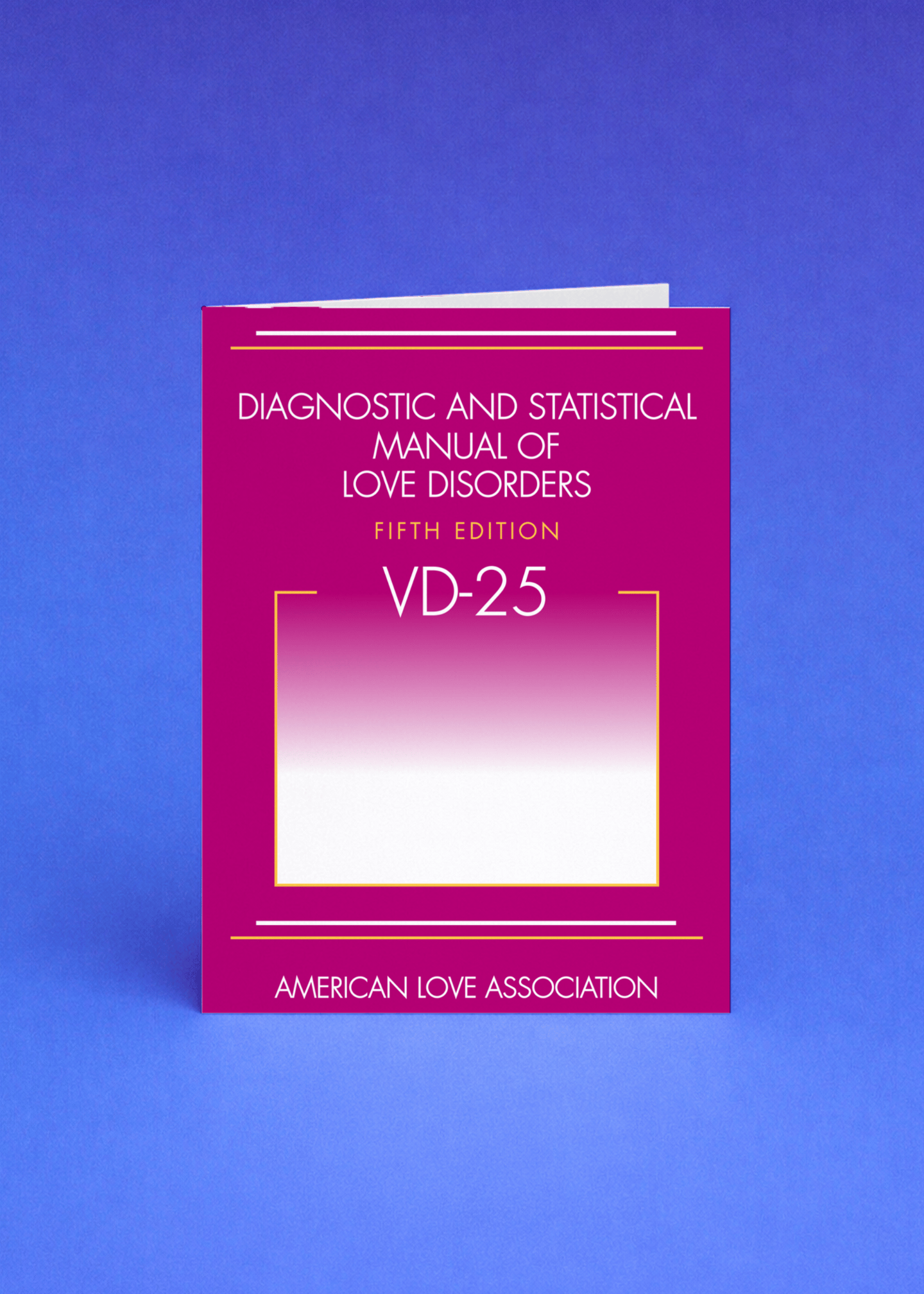 Diagnostic and Statistical Manual of Love Disorders Card mockup 5