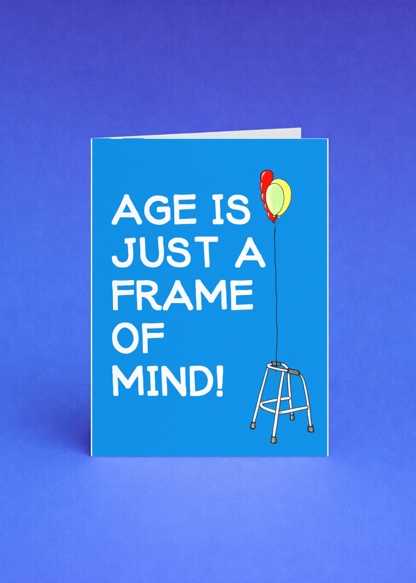 Age Is Just a Frame of Mind Card mockup 5
