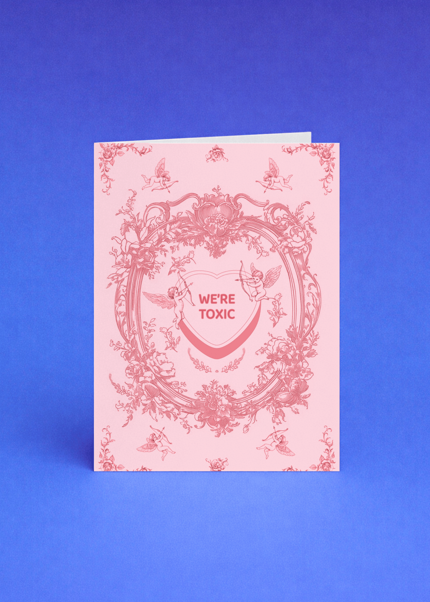 We’re Toxic Cupid Card mockup 5