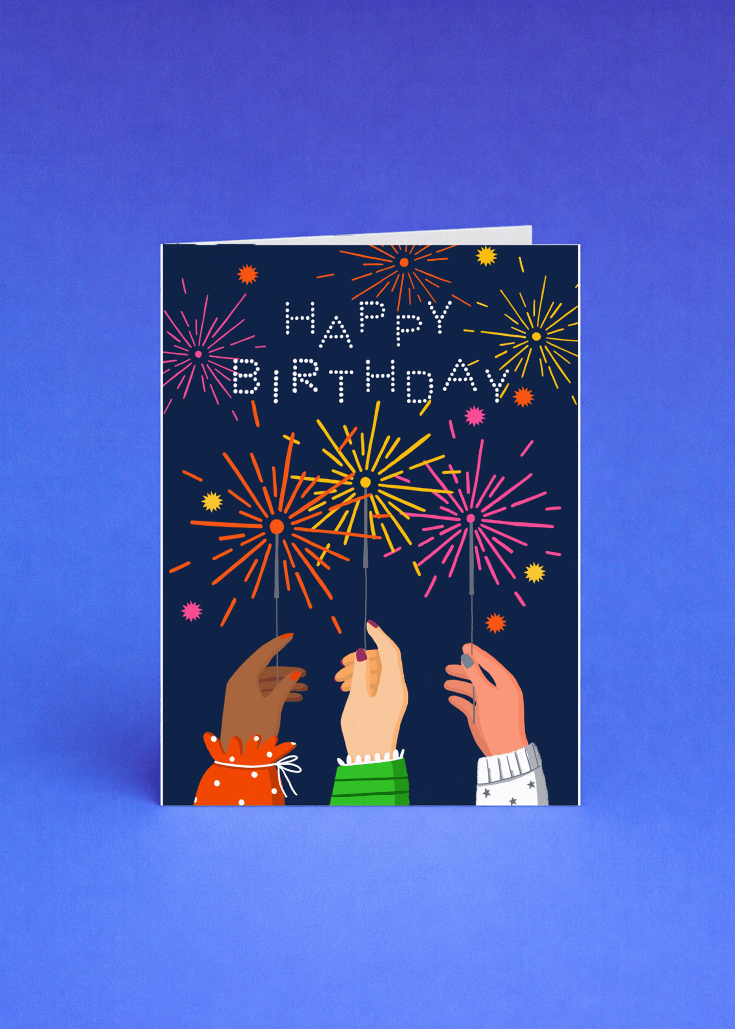 Happy Birthday Fireworks mockup 5