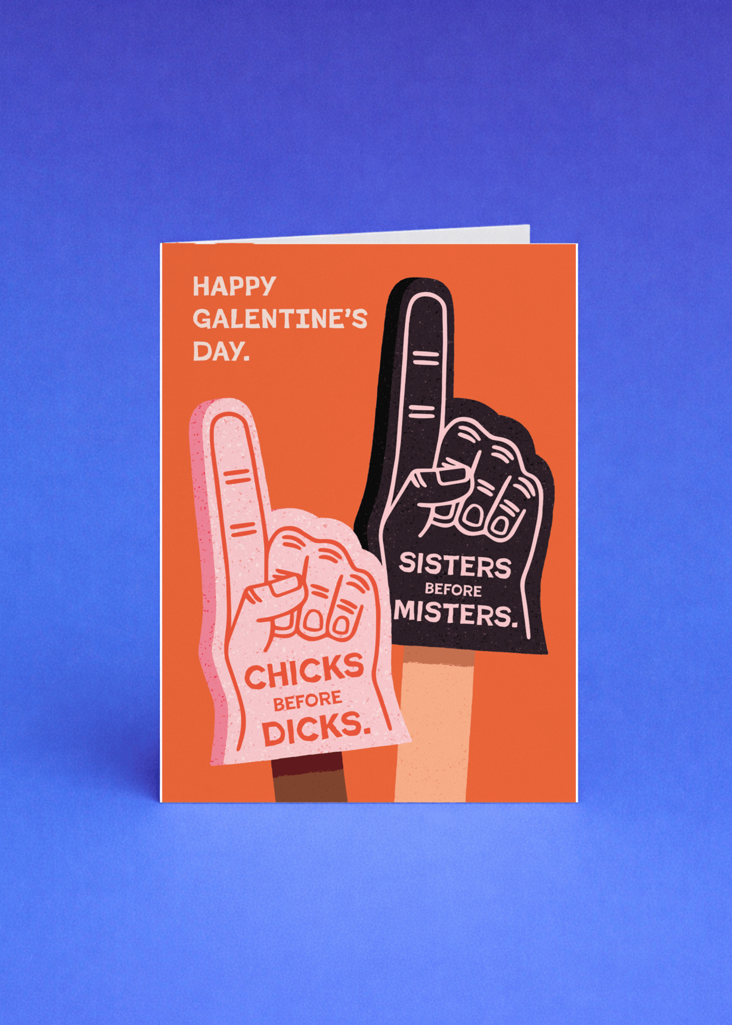 Happy Galentine's Day Foam Finger mockup 5
