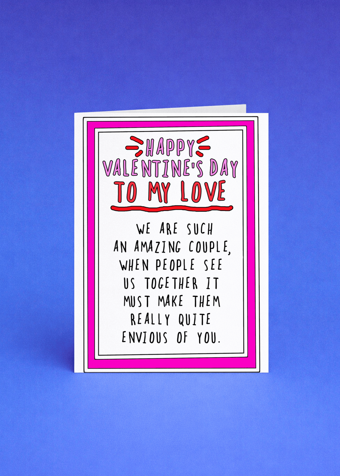 Envious of You Valentine's Day Card mockup 5
