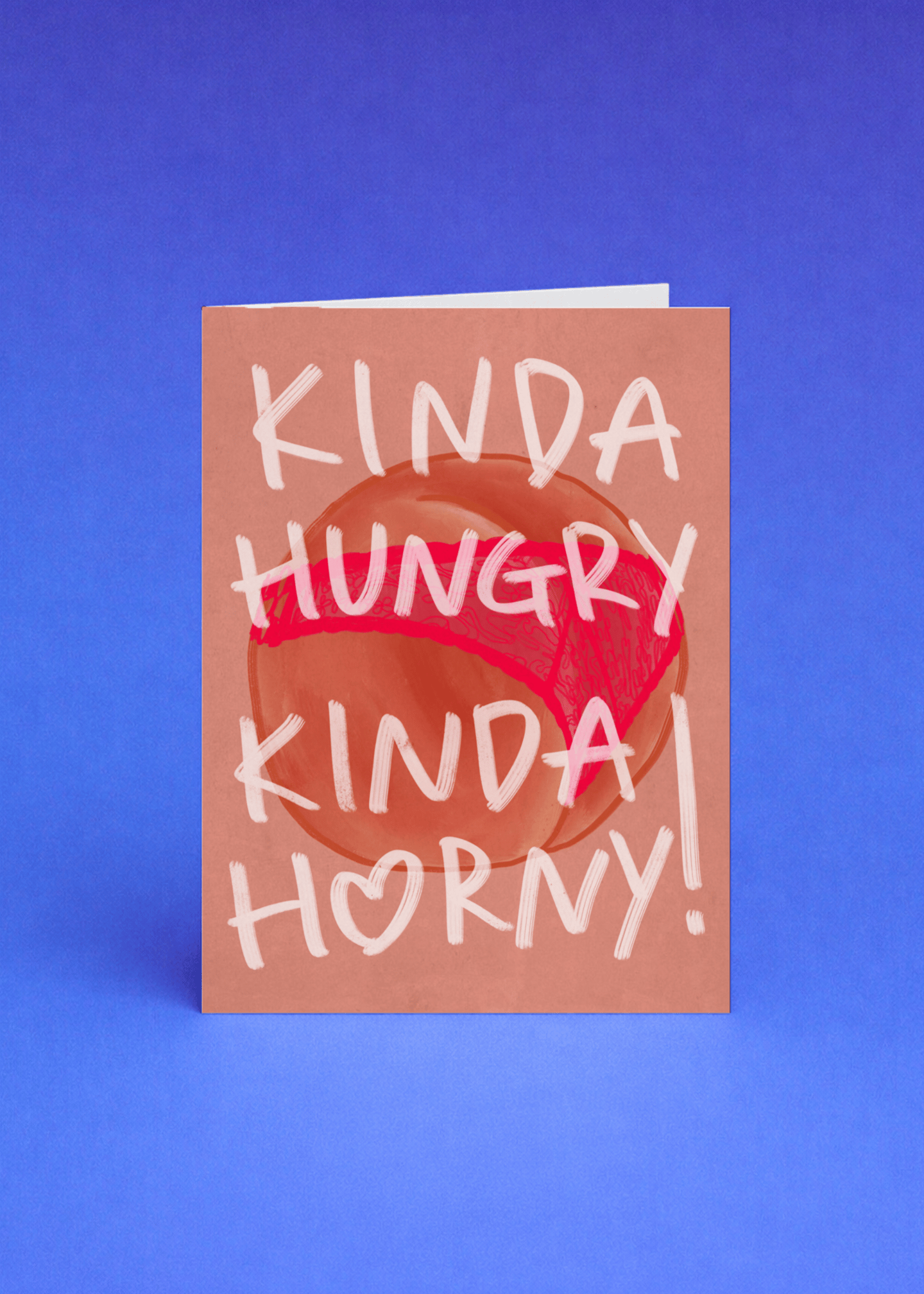 Kinda Hungry Kinda Horny Card mockup 5