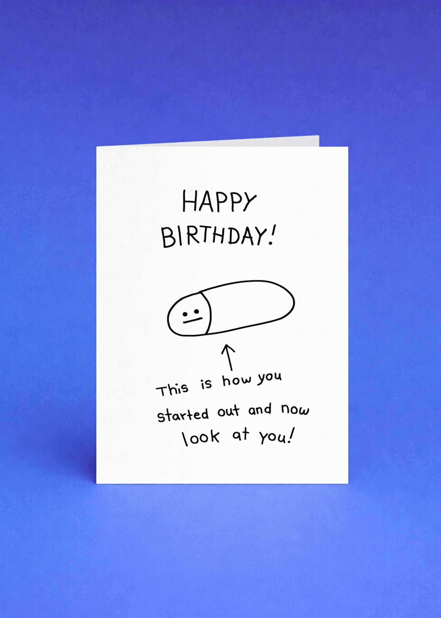 How You Started Birthday Card mockup 5
