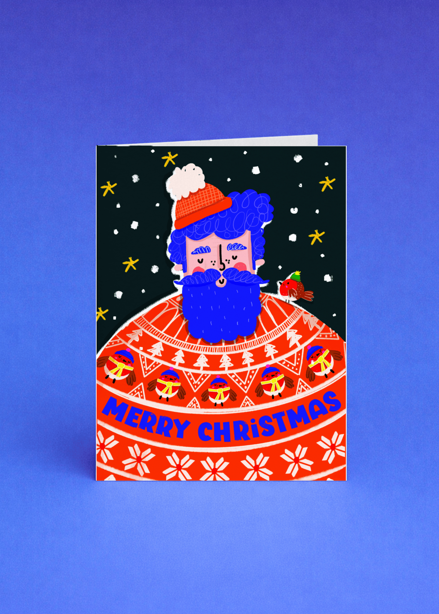 Festive Bearded Sweater Christmas mockup 5