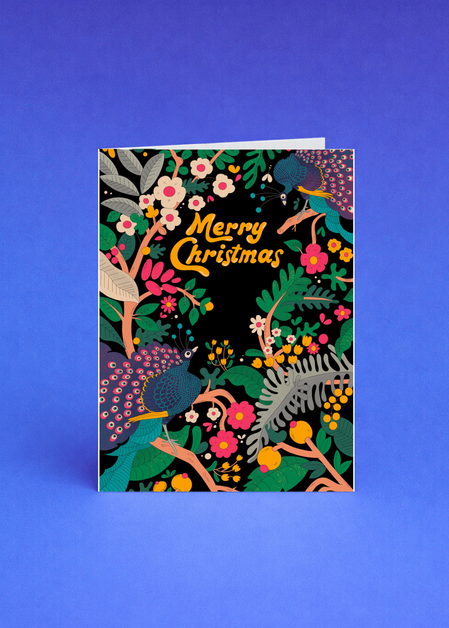 Festive Peacock Christmas mockup 5