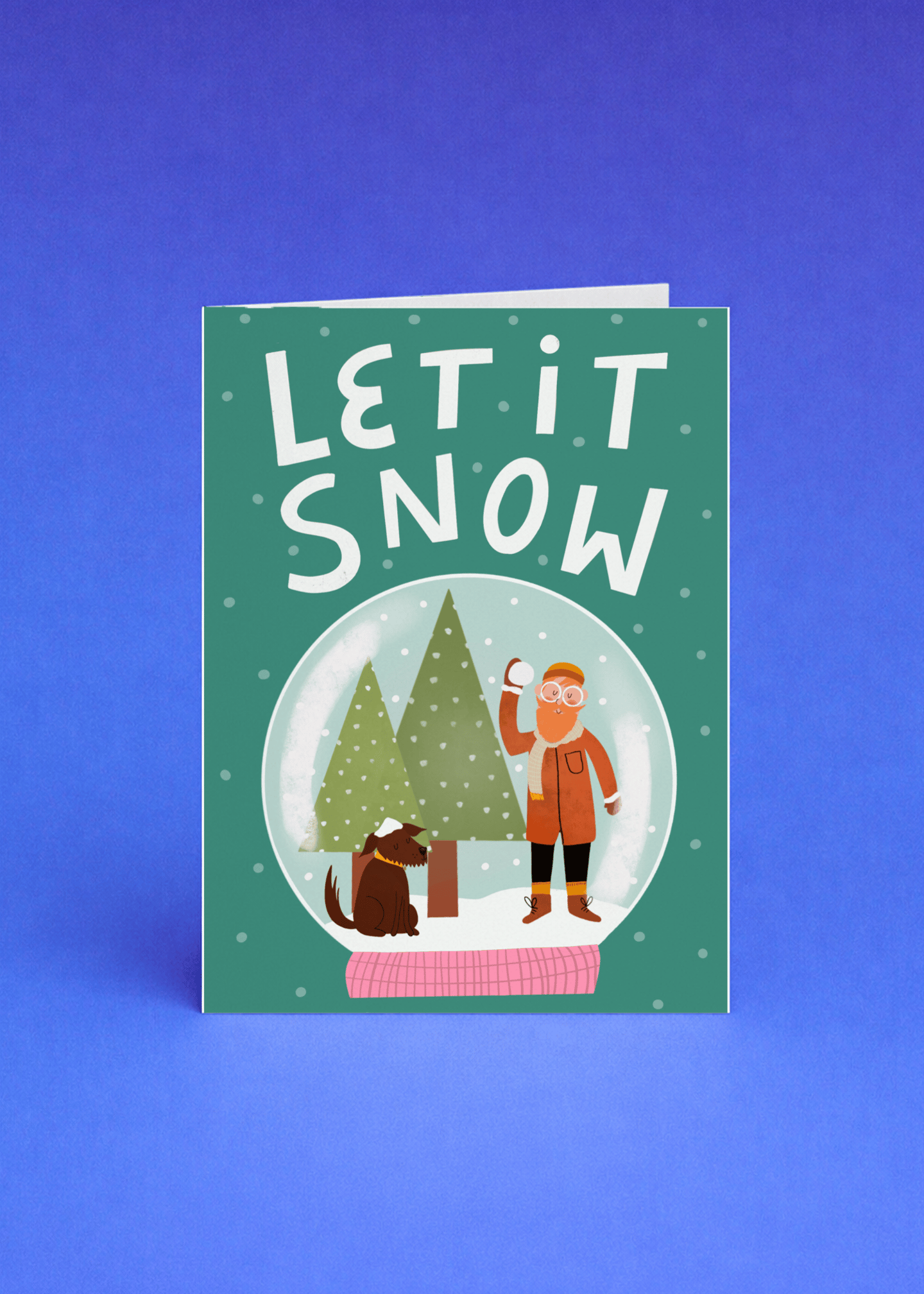 Let It Snow Globe mockup 5