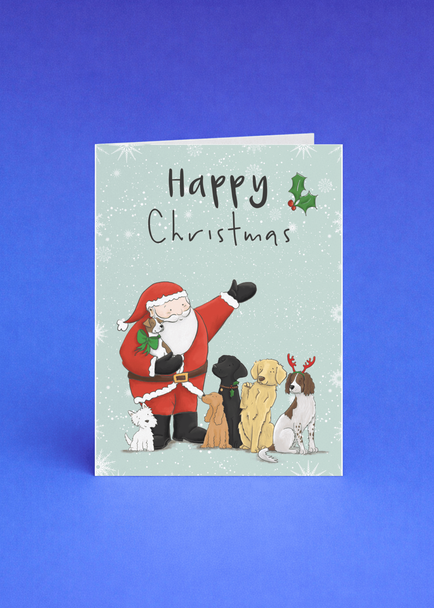 Happy Christmas - Santa And Pets mockup 5