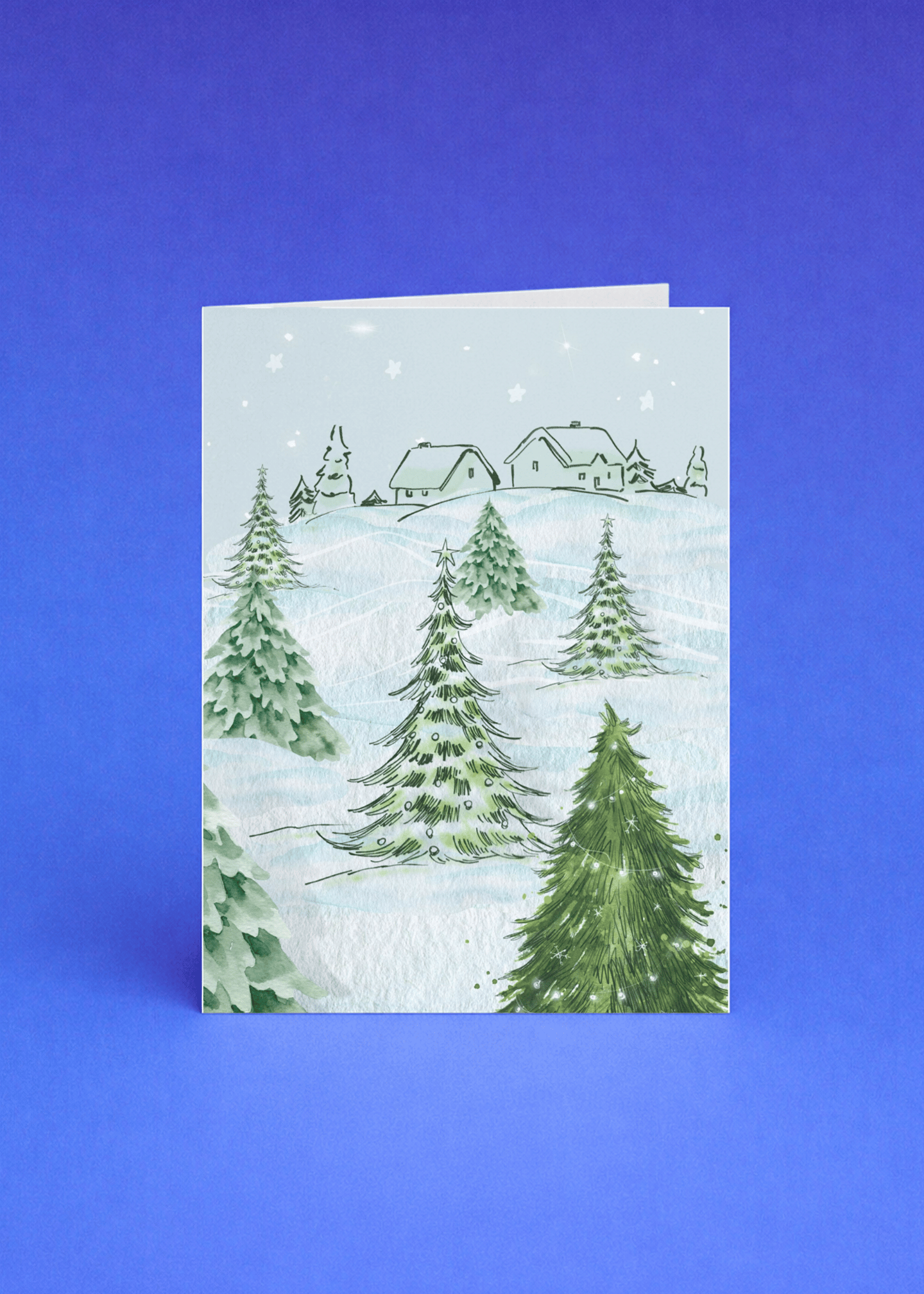 Winter Pine Trees mockup 5