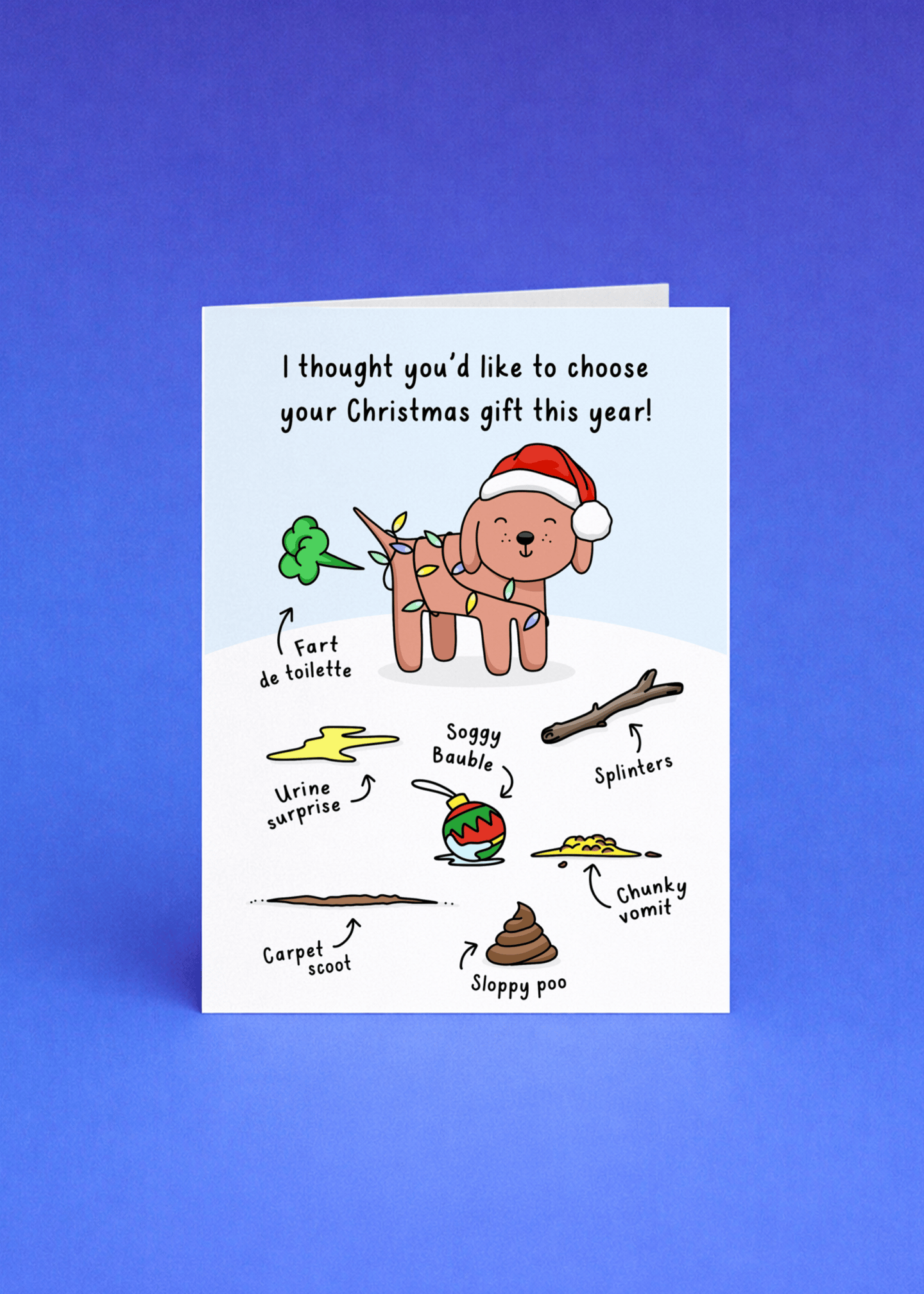 Choose Your Christmas Gift - Dog Humor mockup 5