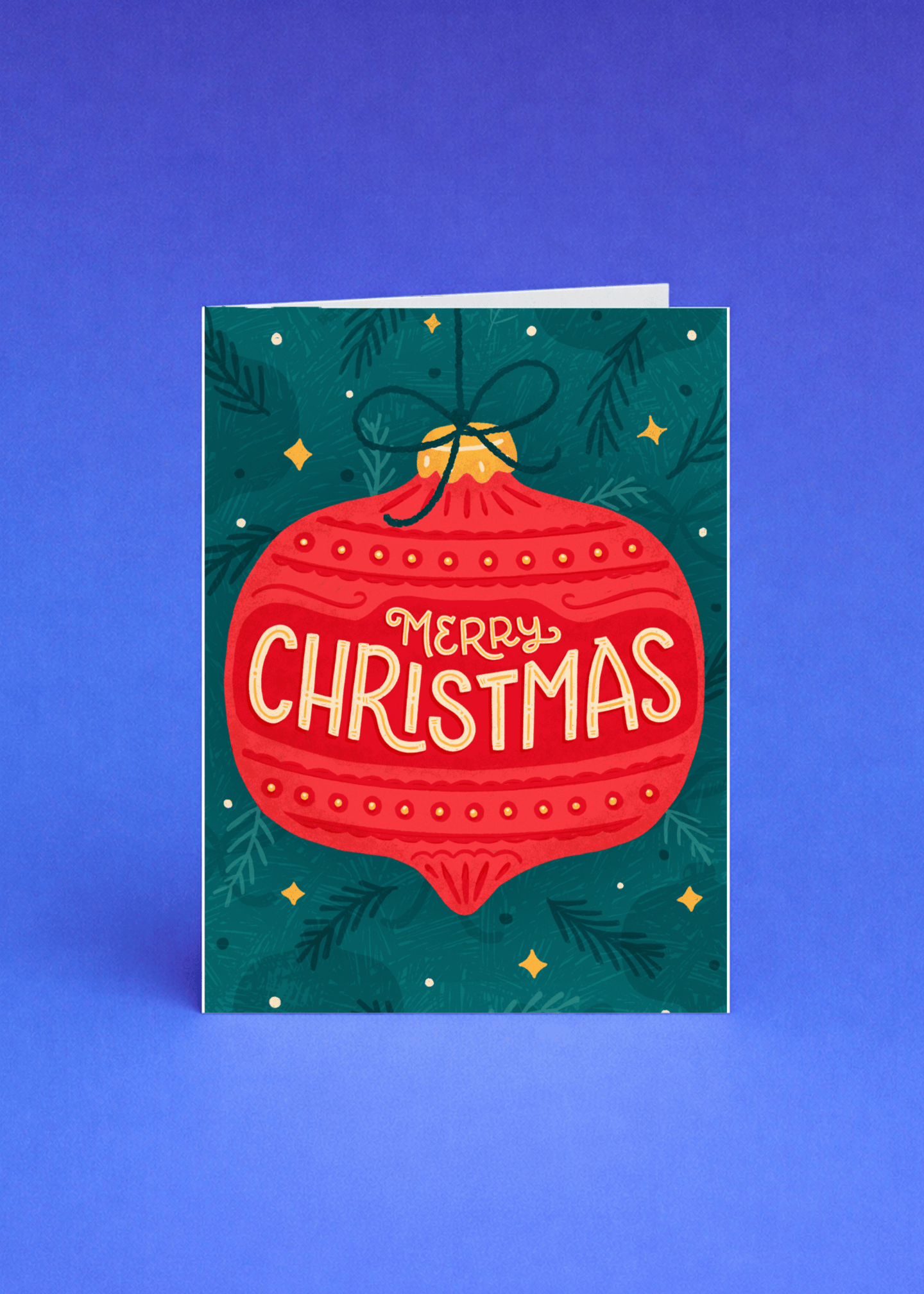 Merry Christmas Ornament mockup 5