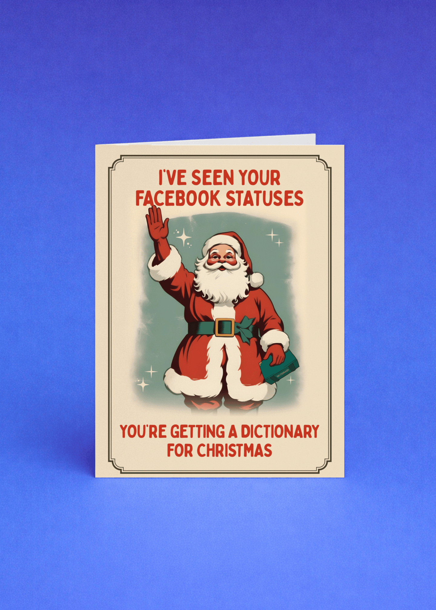 Facebook Dictionary Santa Card mockup 4