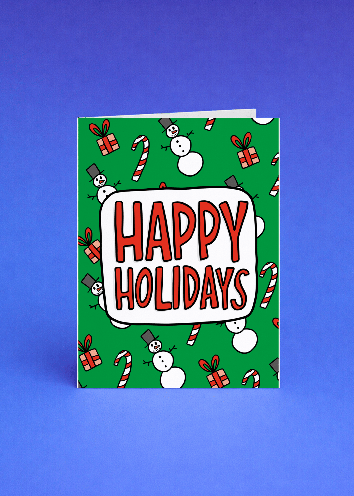 Happy Holidays Christmas Card mockup 4